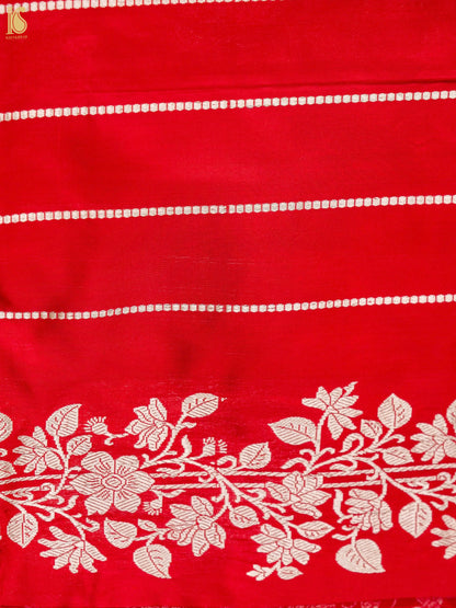 Banarasi Handloom Pure Katan Silk Kadwa Saree