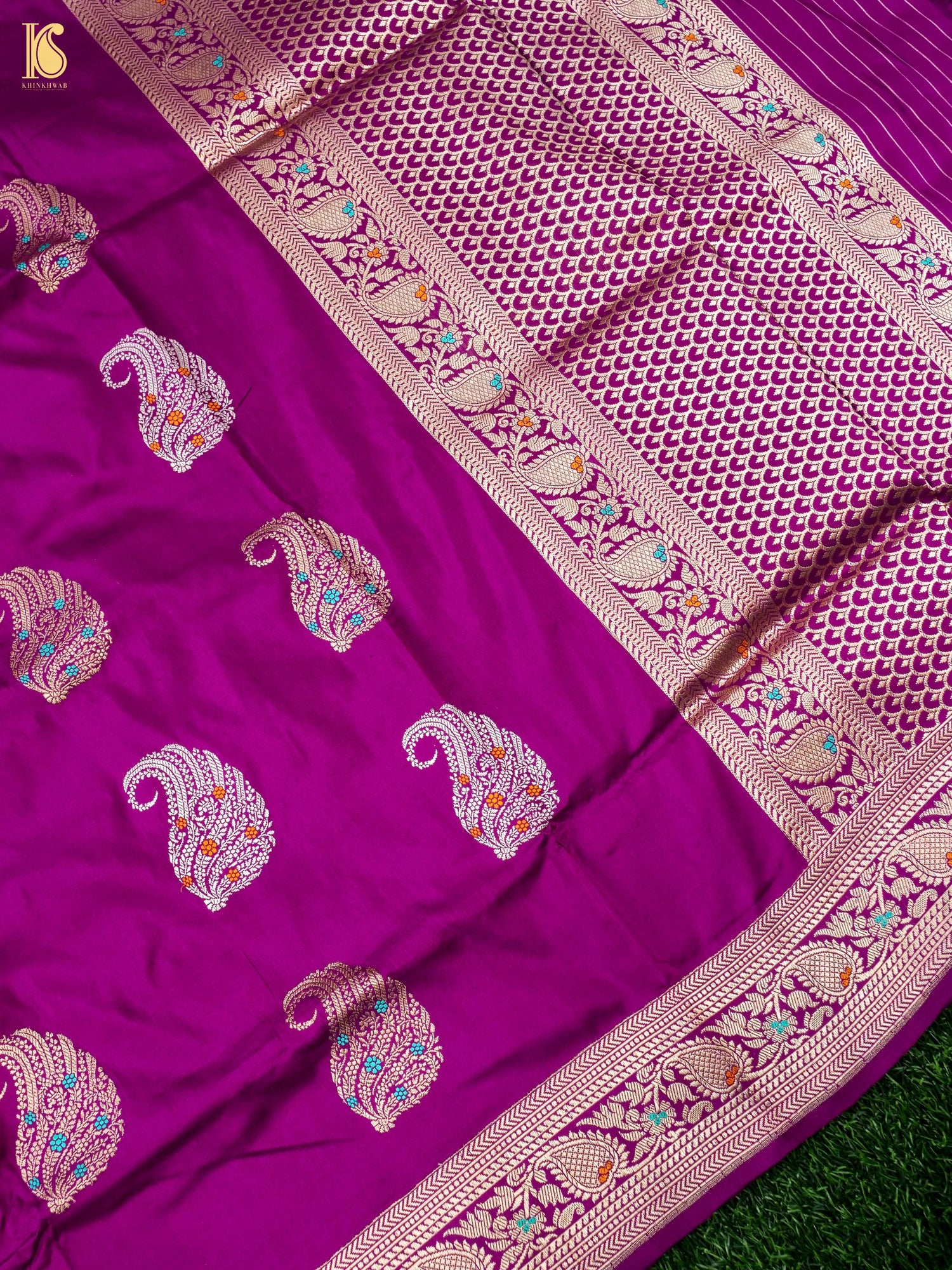 Banarasi Handloom Pure Katan Silk Kadwa Saree