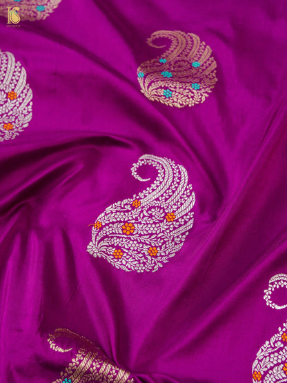 Banarasi Handloom Pure Katan Silk Kadwa Saree