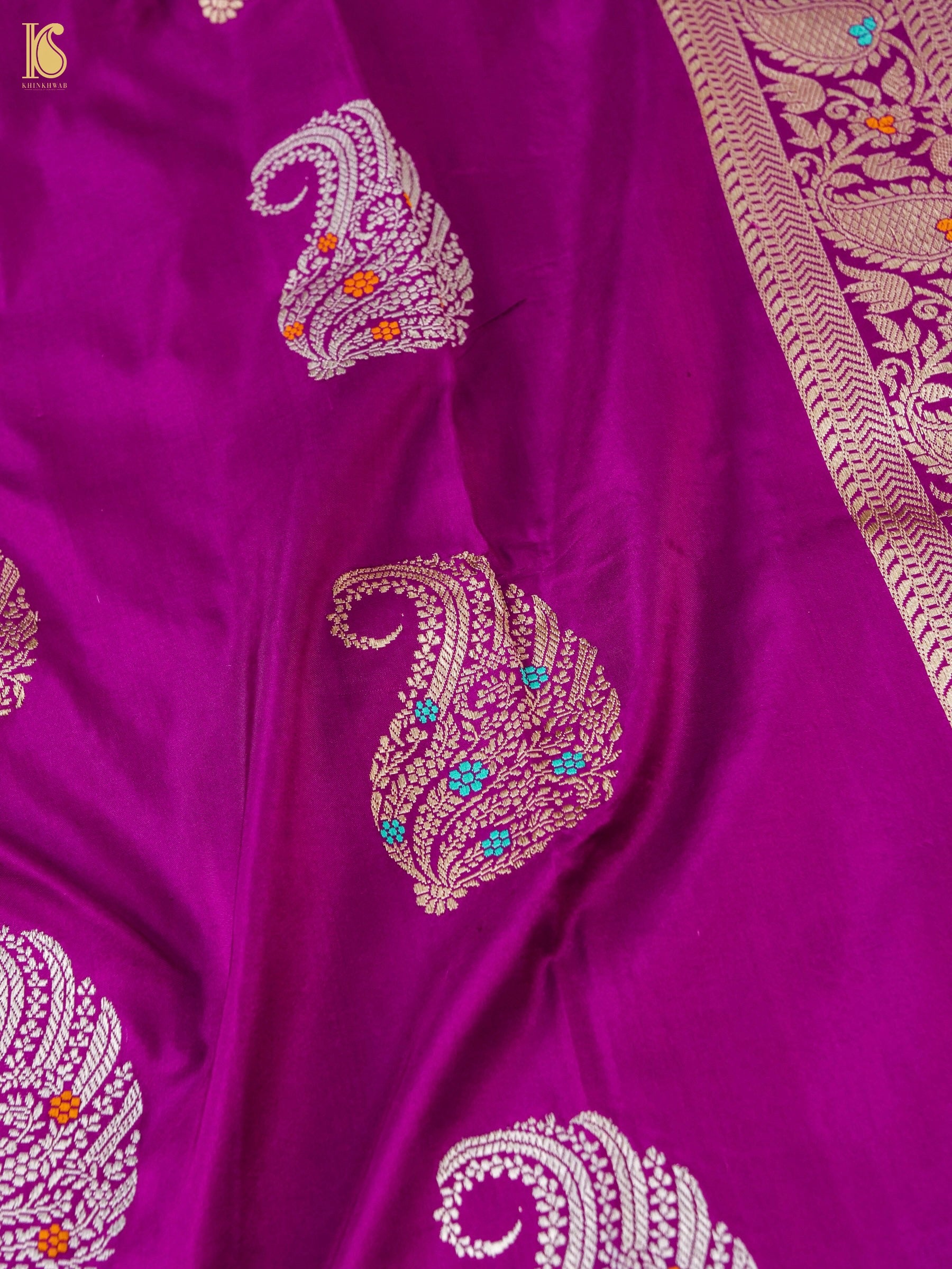 Banarasi Handloom Pure Katan Silk Kadwa Saree