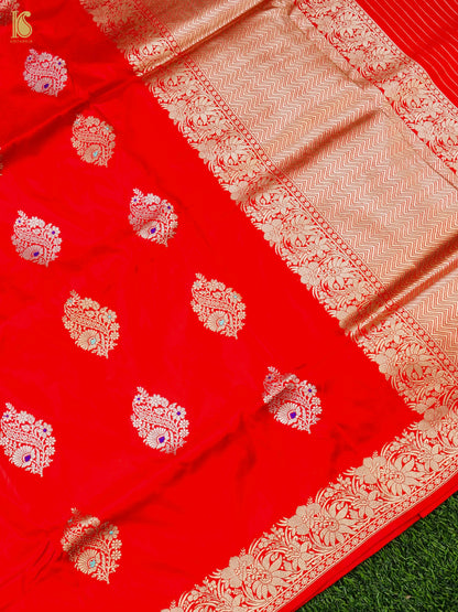 Banarasi Handloom Pure Katan Silk Kadwa Saree