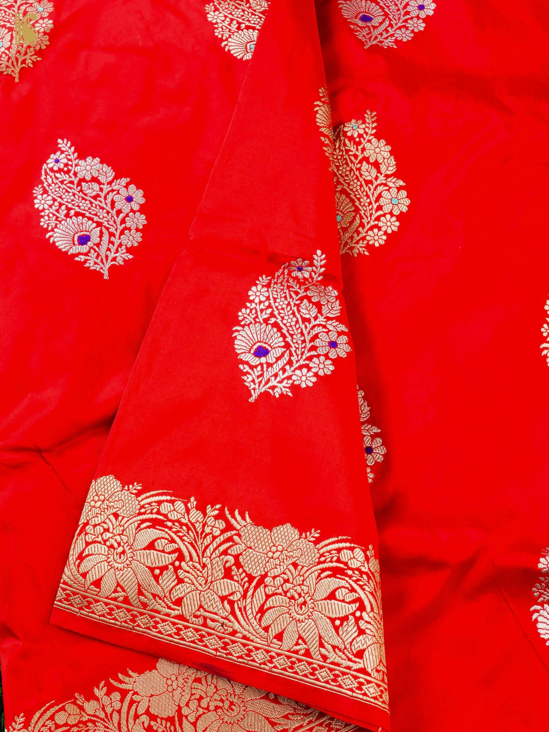 Banarasi Handloom Pure Katan Silk Kadwa Saree