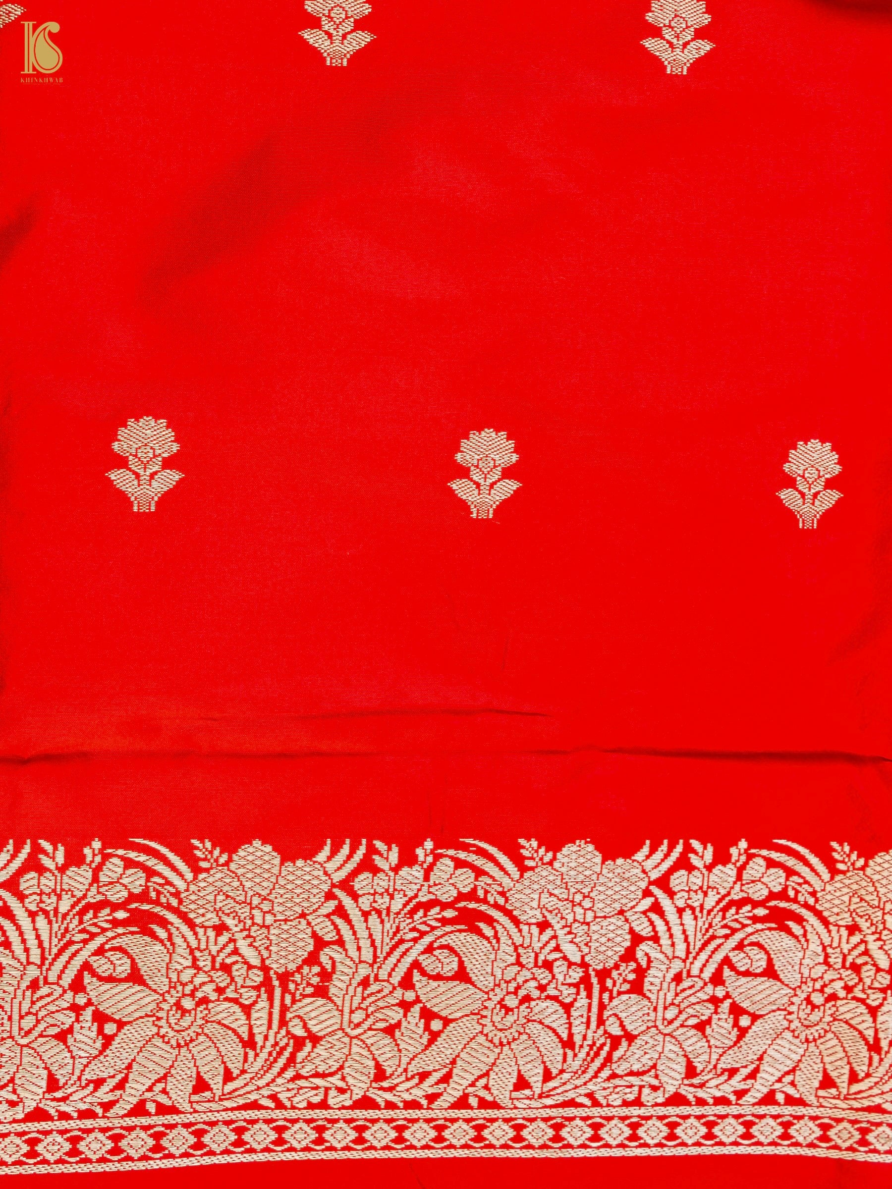 Banarasi Handloom Pure Katan Silk Kadwa Saree