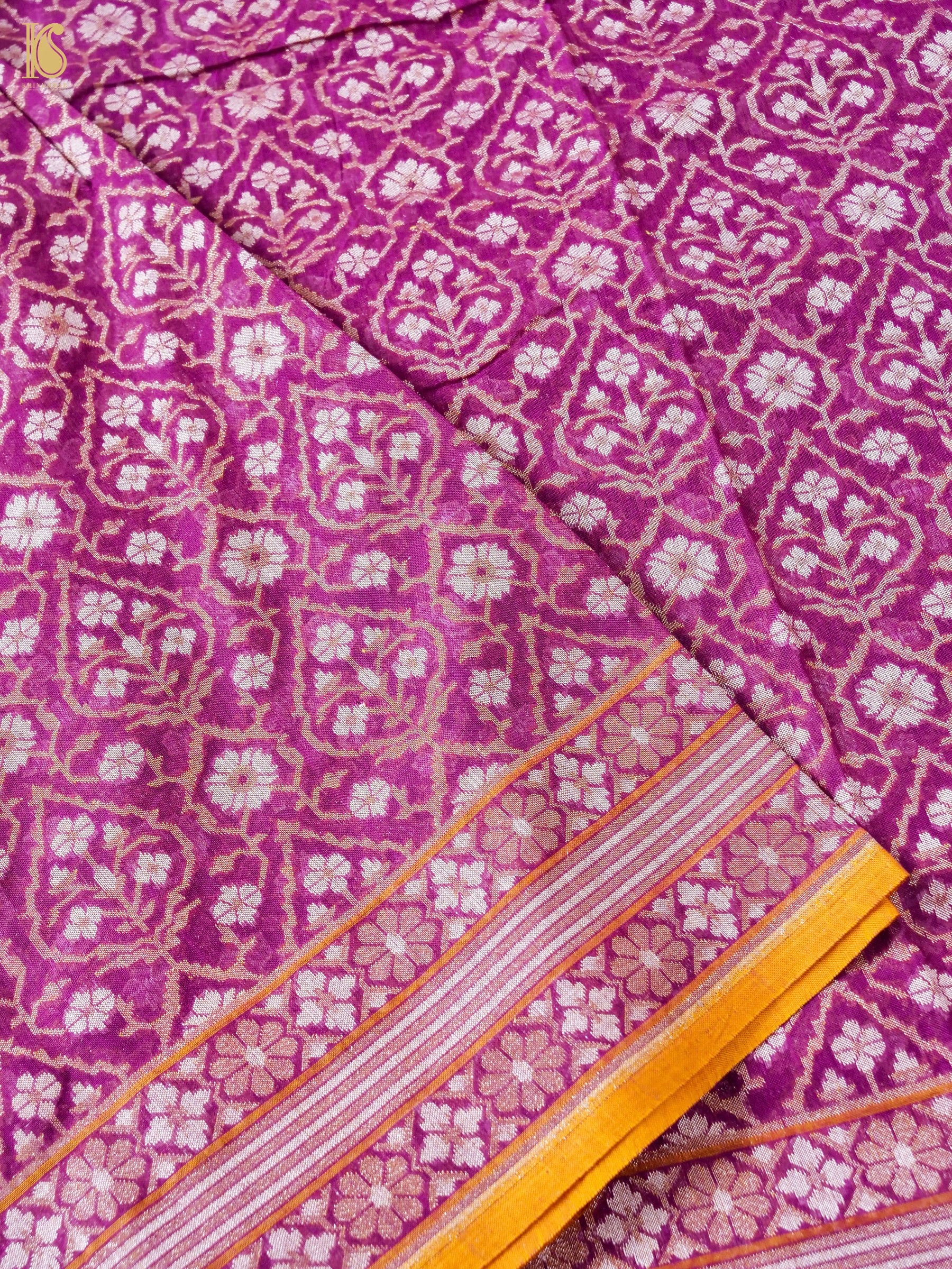 Banarasi Cotton Handloom Jamdani Ektara Saree