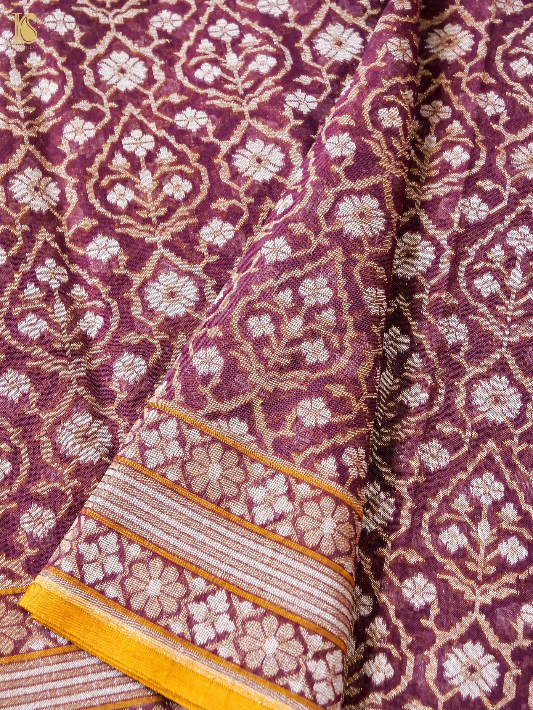 Banarasi Cotton Handloom Jamdani Ektara Saree