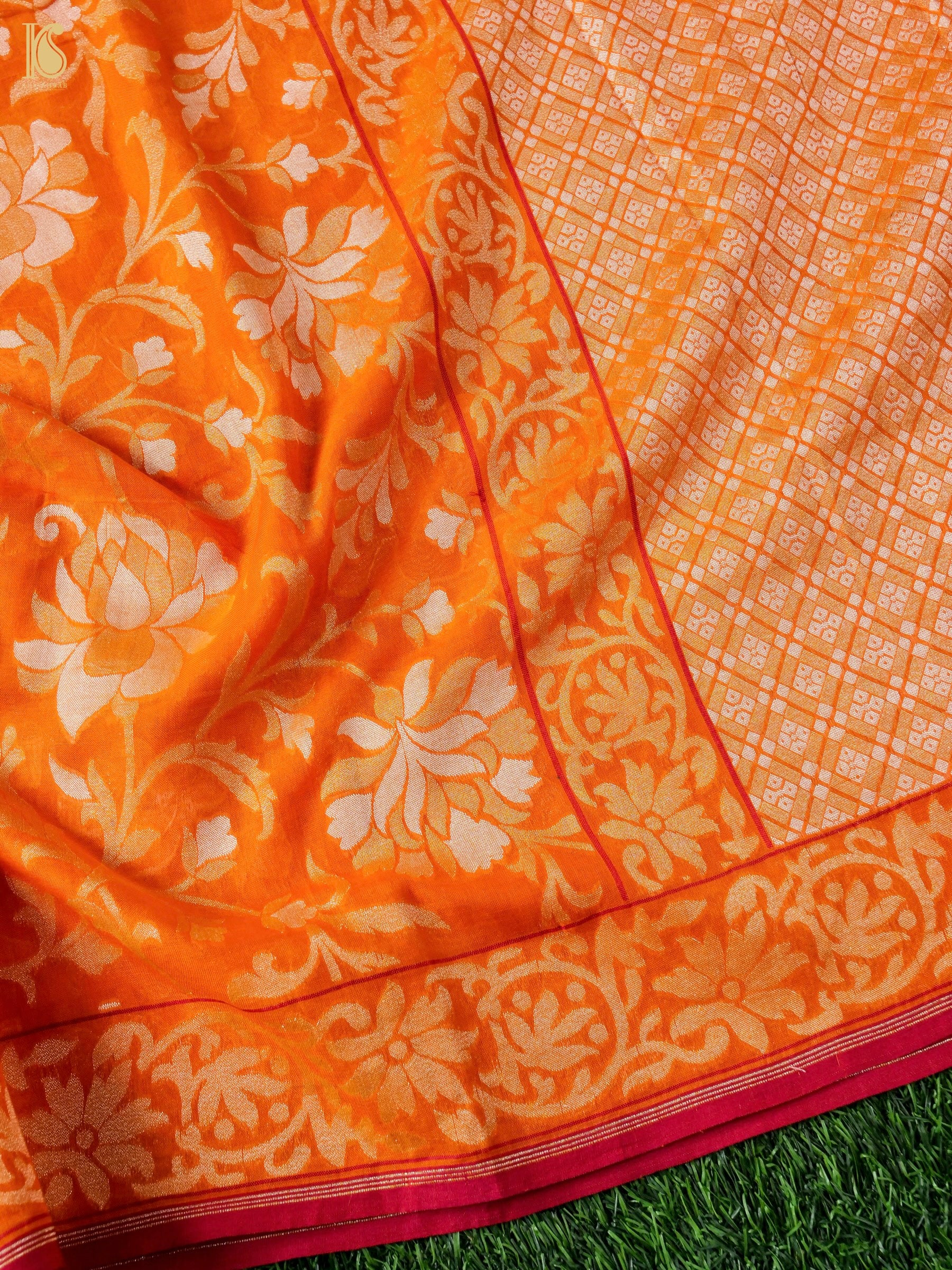 Banarasi Cotton Handloom Jamdani Ektara Saree