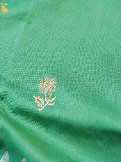 Handloom Banarasi Katan Silk Kadwa Ektara Kumudini Saree