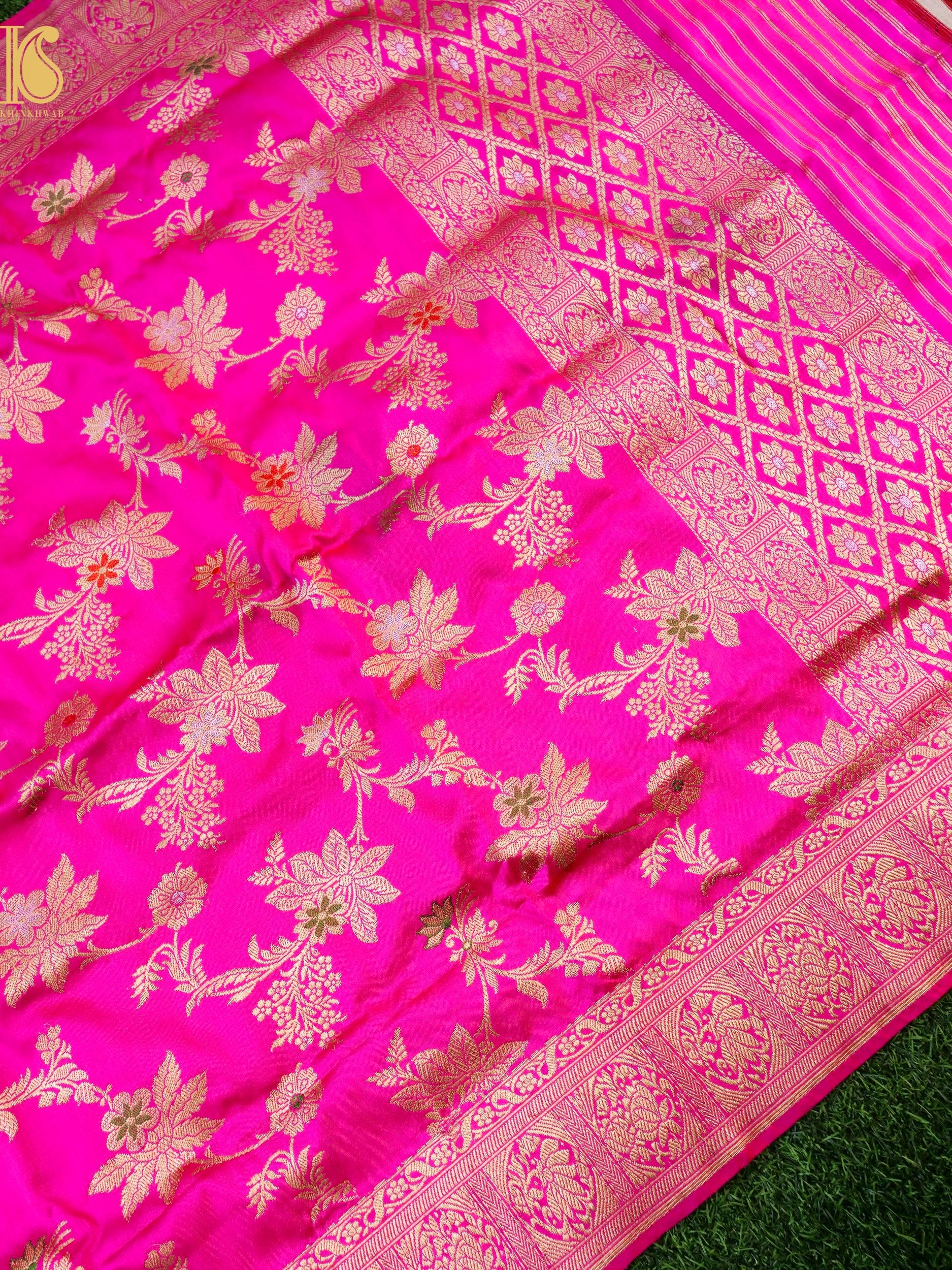 Handwoven Banarasi Katan Silk Kadwa Dupatta