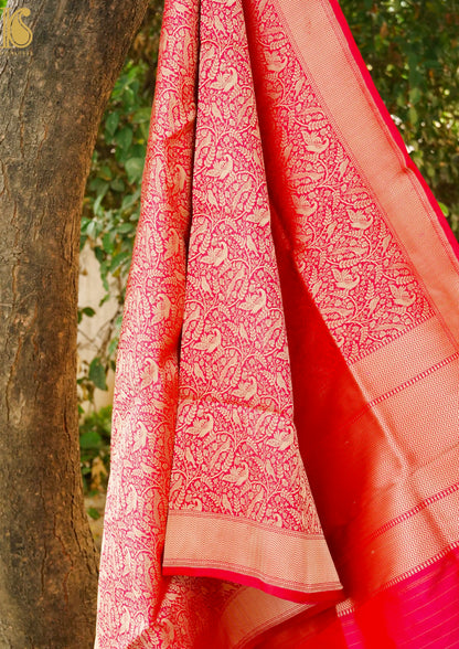 Handloom Banarasi Katan Silk Shikargah Dupatta