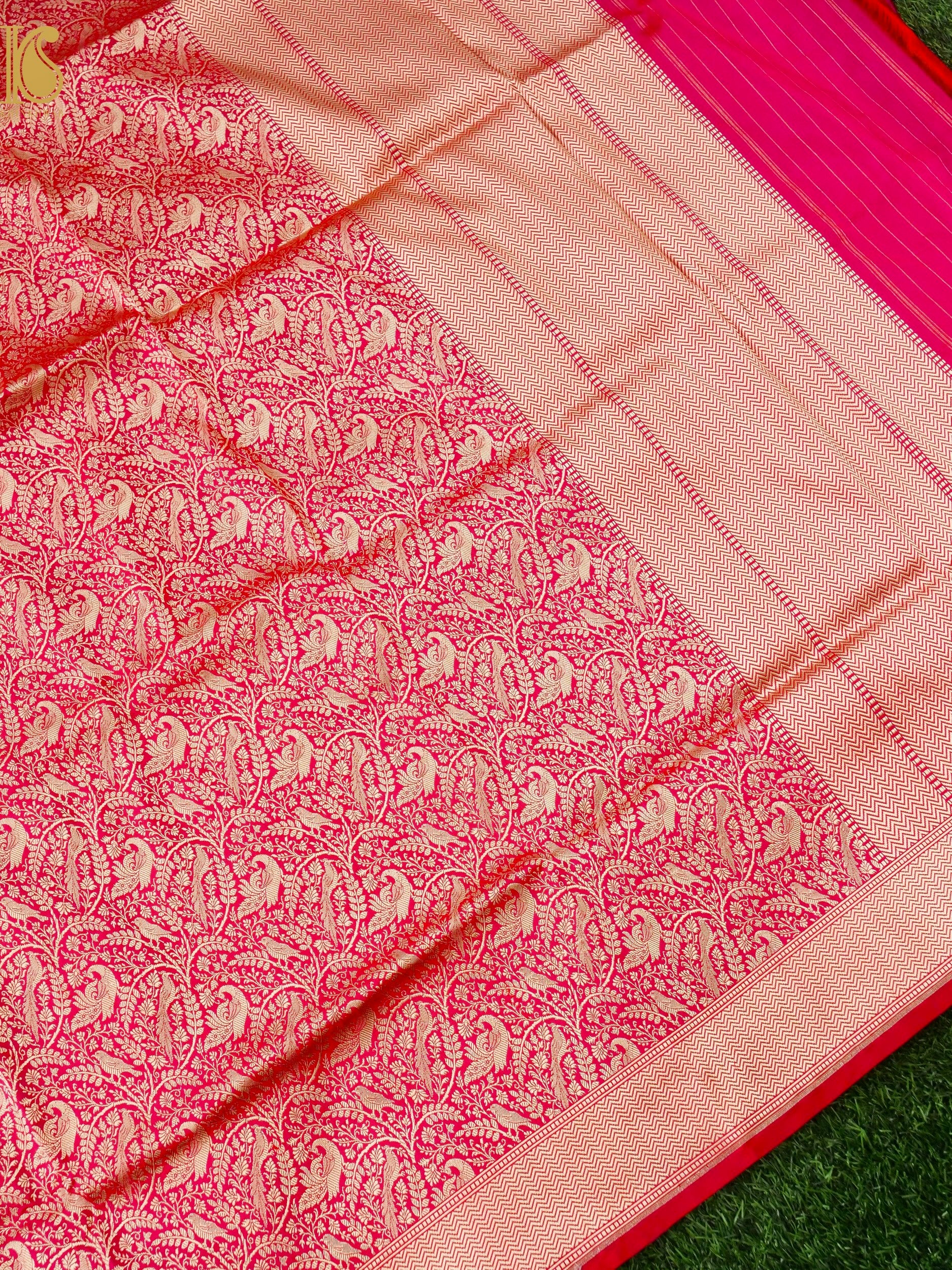 Handloom Banarasi Katan Silk Shikargah Dupatta