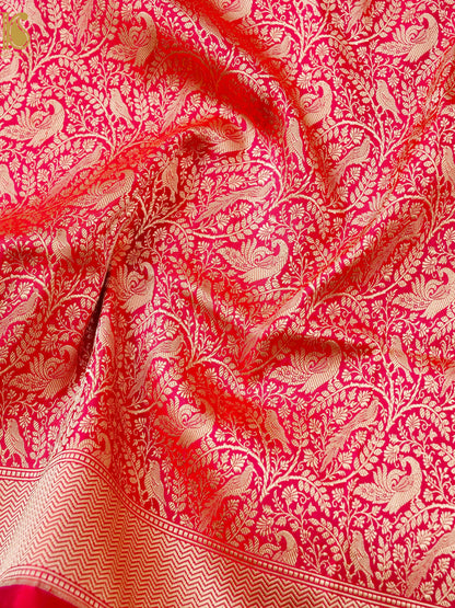 Handloom Banarasi Katan Silk Shikargah Dupatta