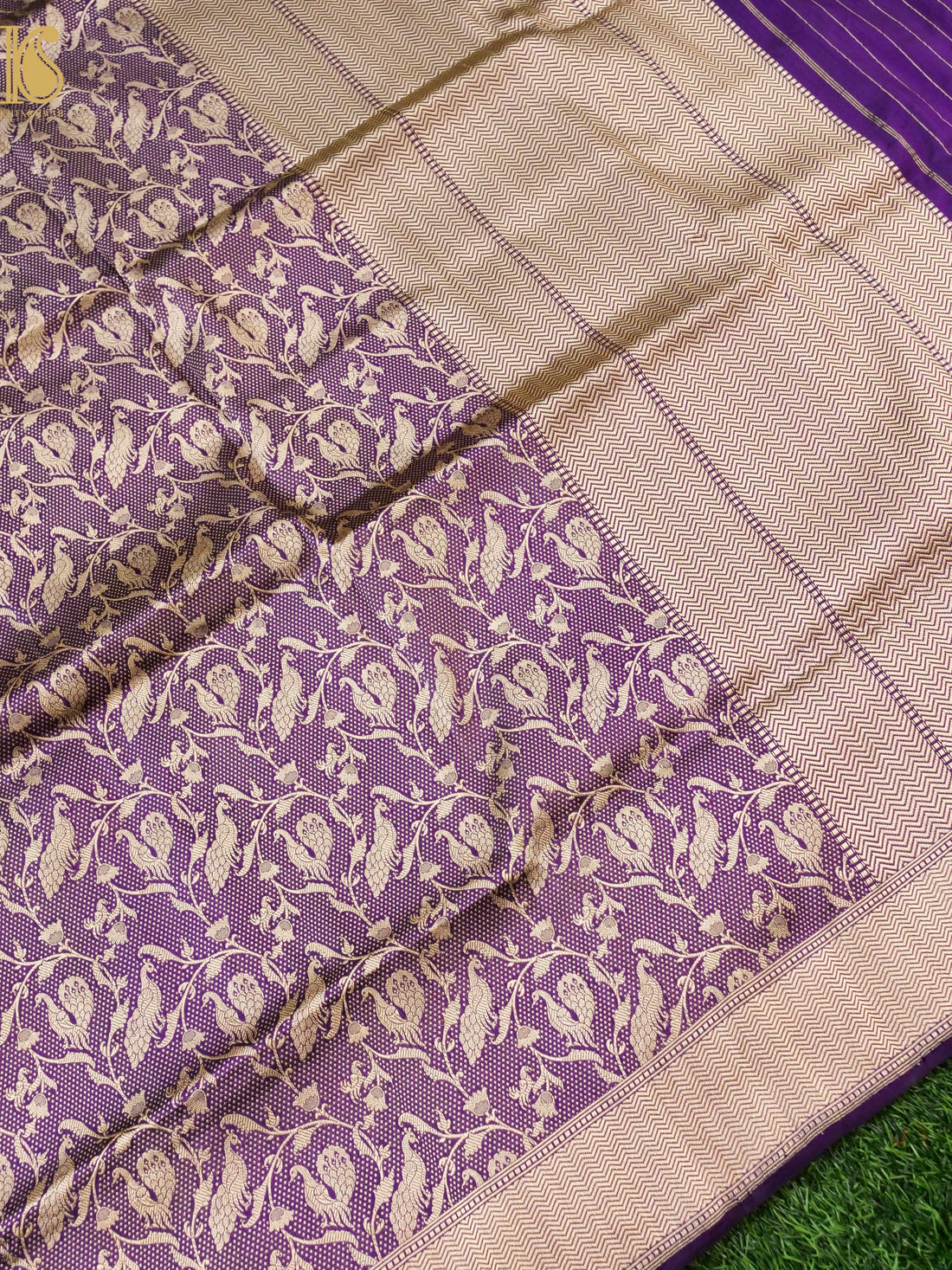 Handloom Banarasi Katan Silk Shikargah Dupatta