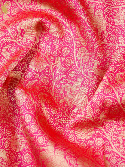 Handloom Banarasi Katan Silk Shikargah Dupatta