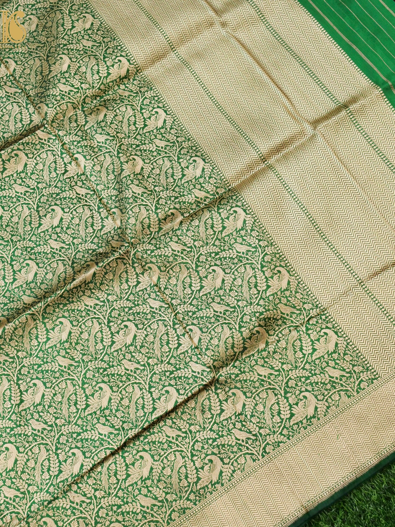 Handloom Banarasi Katan Silk Shikargah Dupatta