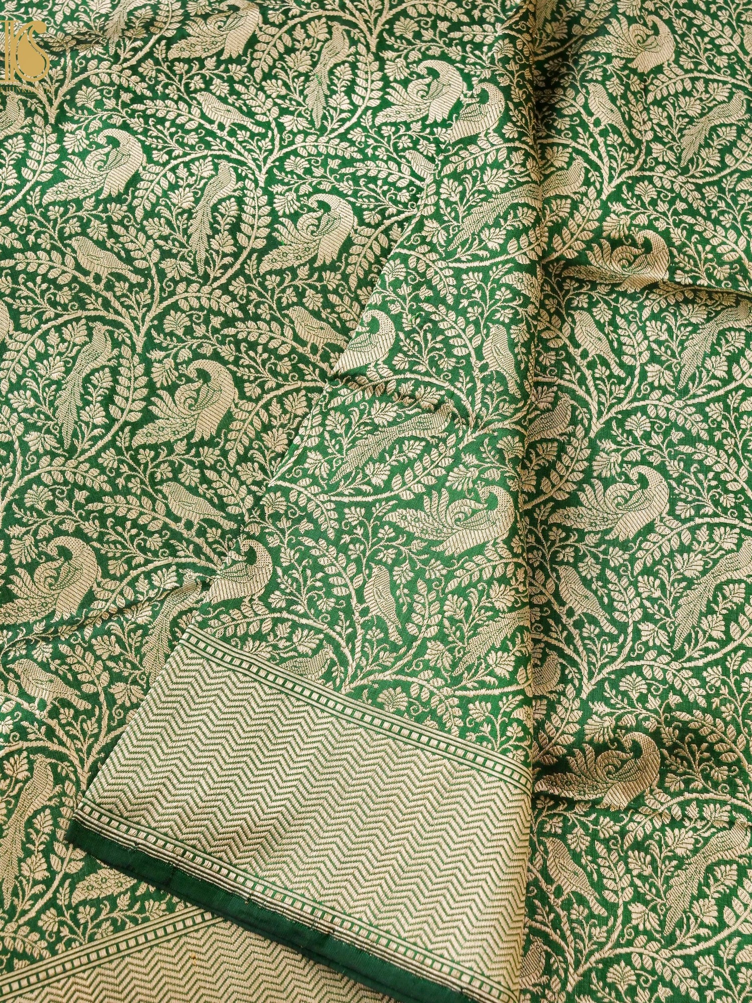 Handloom Banarasi Katan Silk Shikargah Dupatta