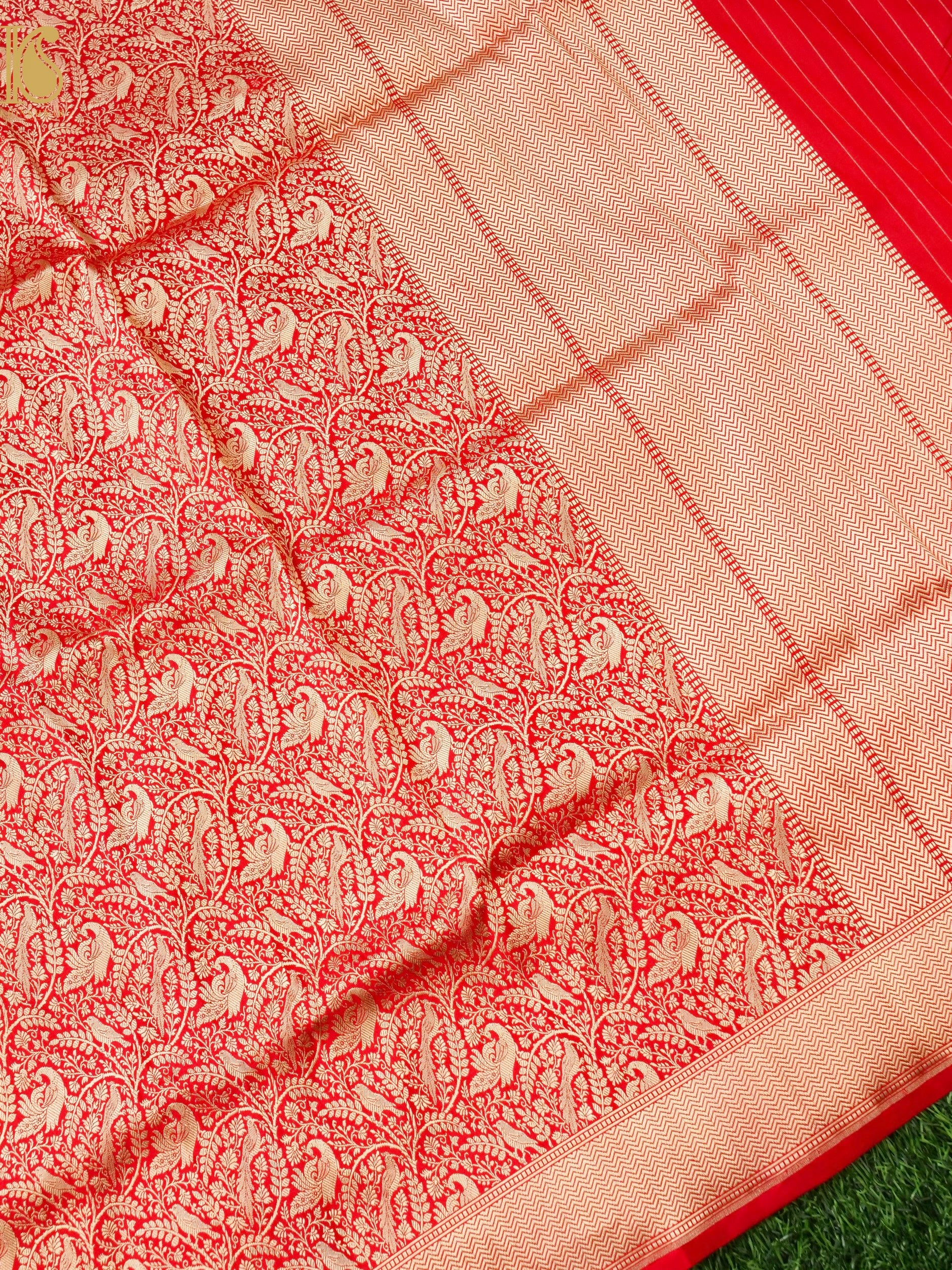 Handloom Banarasi Katan Silk Shikargah Dupatta