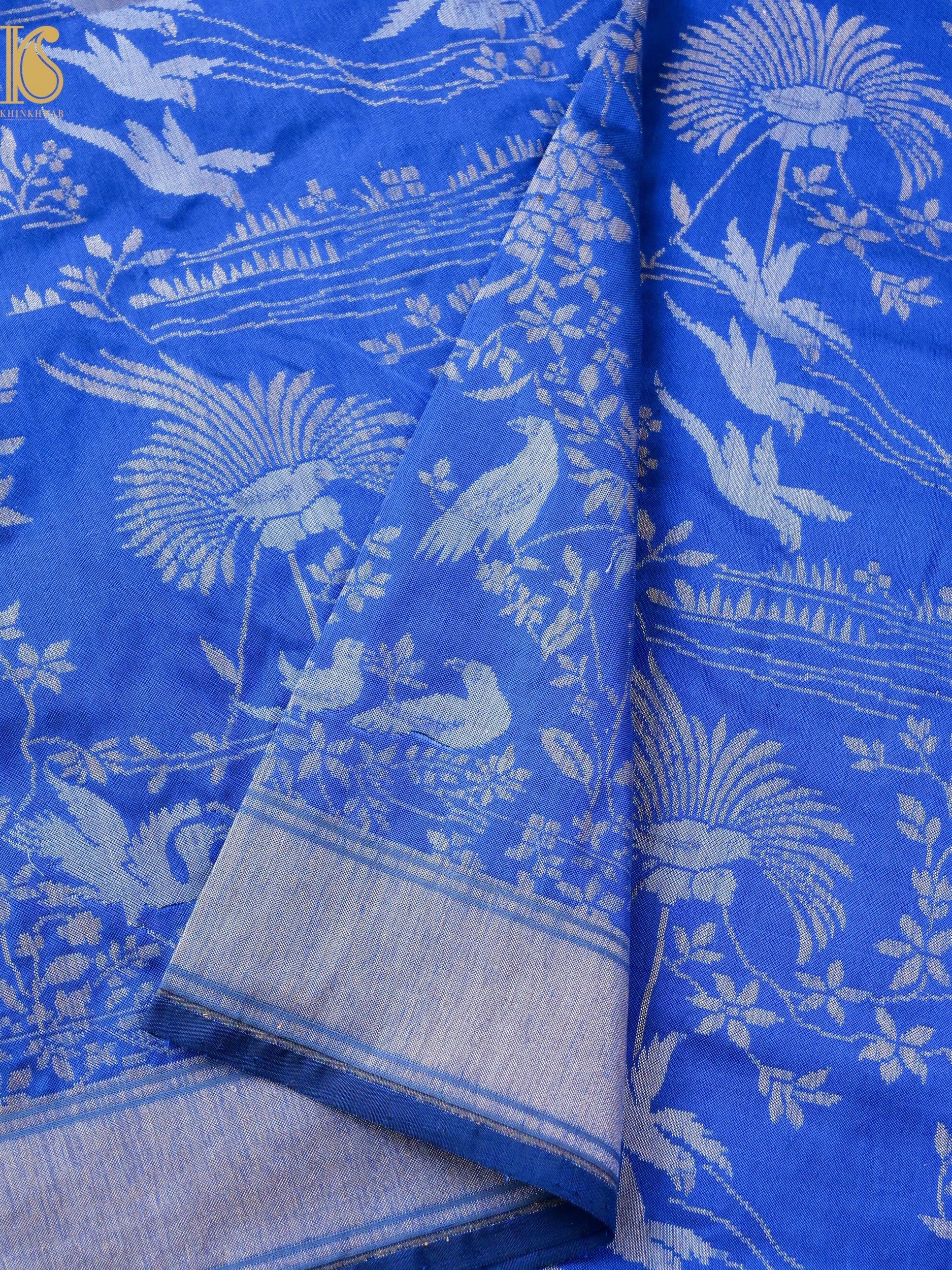 Handloom Banarasi Katan Silk Chidiya Dupatta