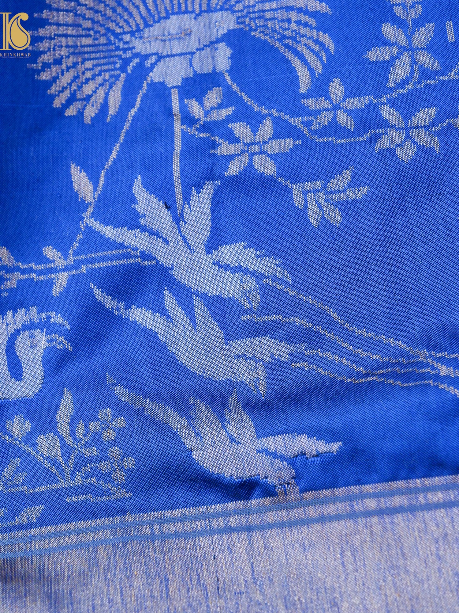 Handloom Banarasi Katan Silk Chidiya Dupatta