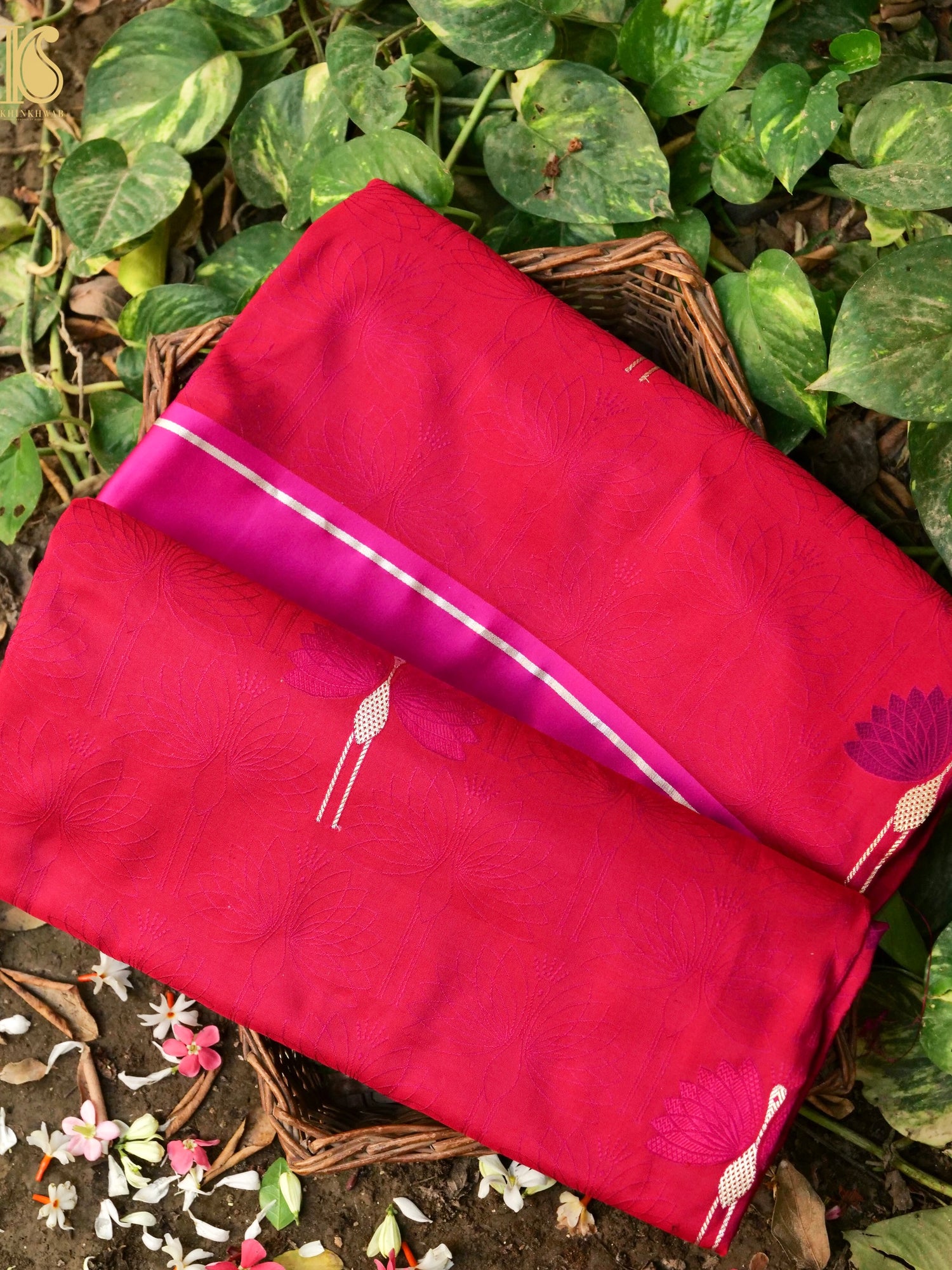 Handwoven Pure Mashru Silk Kadwa Banarasi Saree