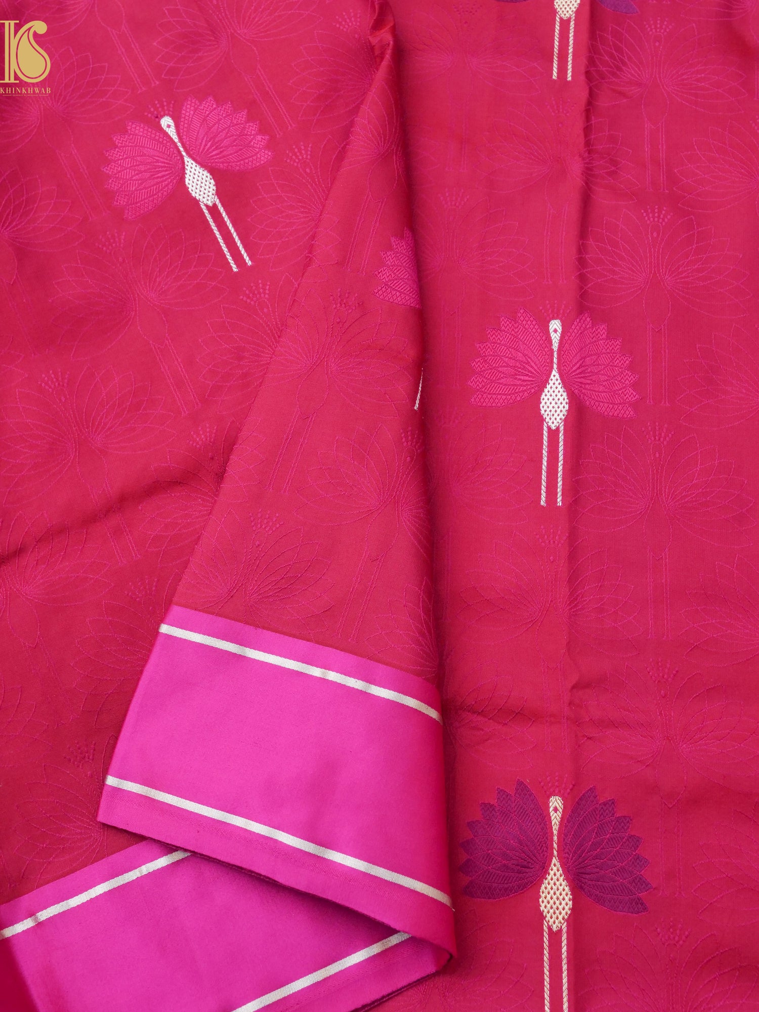 Handwoven Pure Mashru Silk Kadwa Banarasi Saree