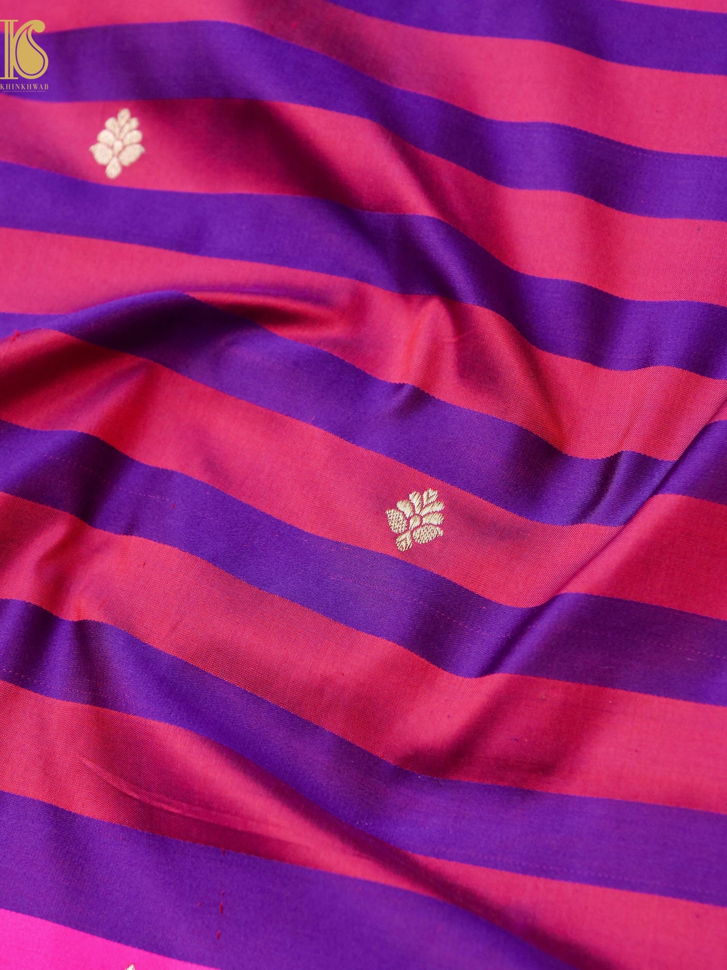 Handwoven Pure Sateen Silk Kadwa Banarasi Saree