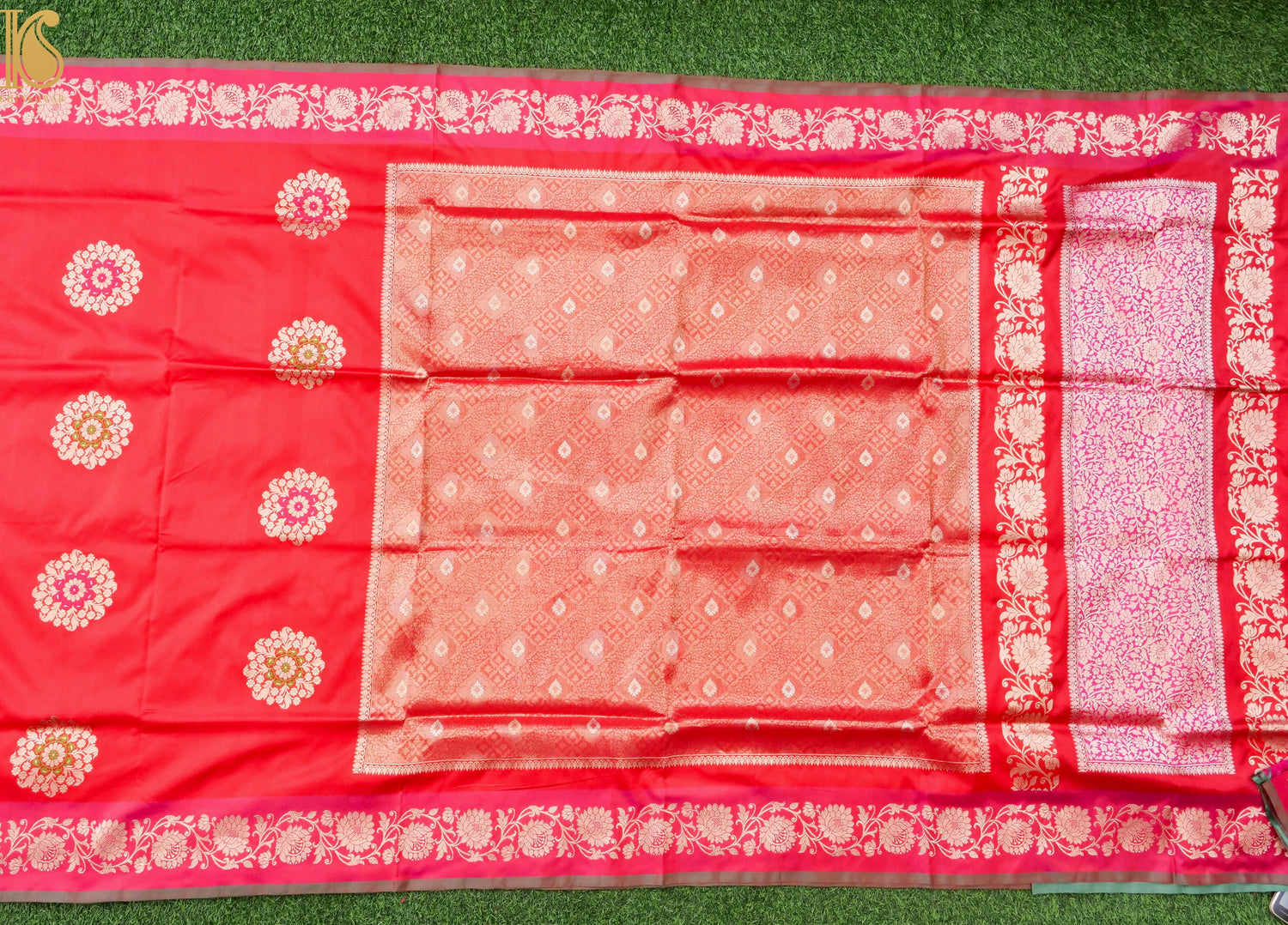 Banarasi Handloom Pure Katan Silk Kadwa Saree