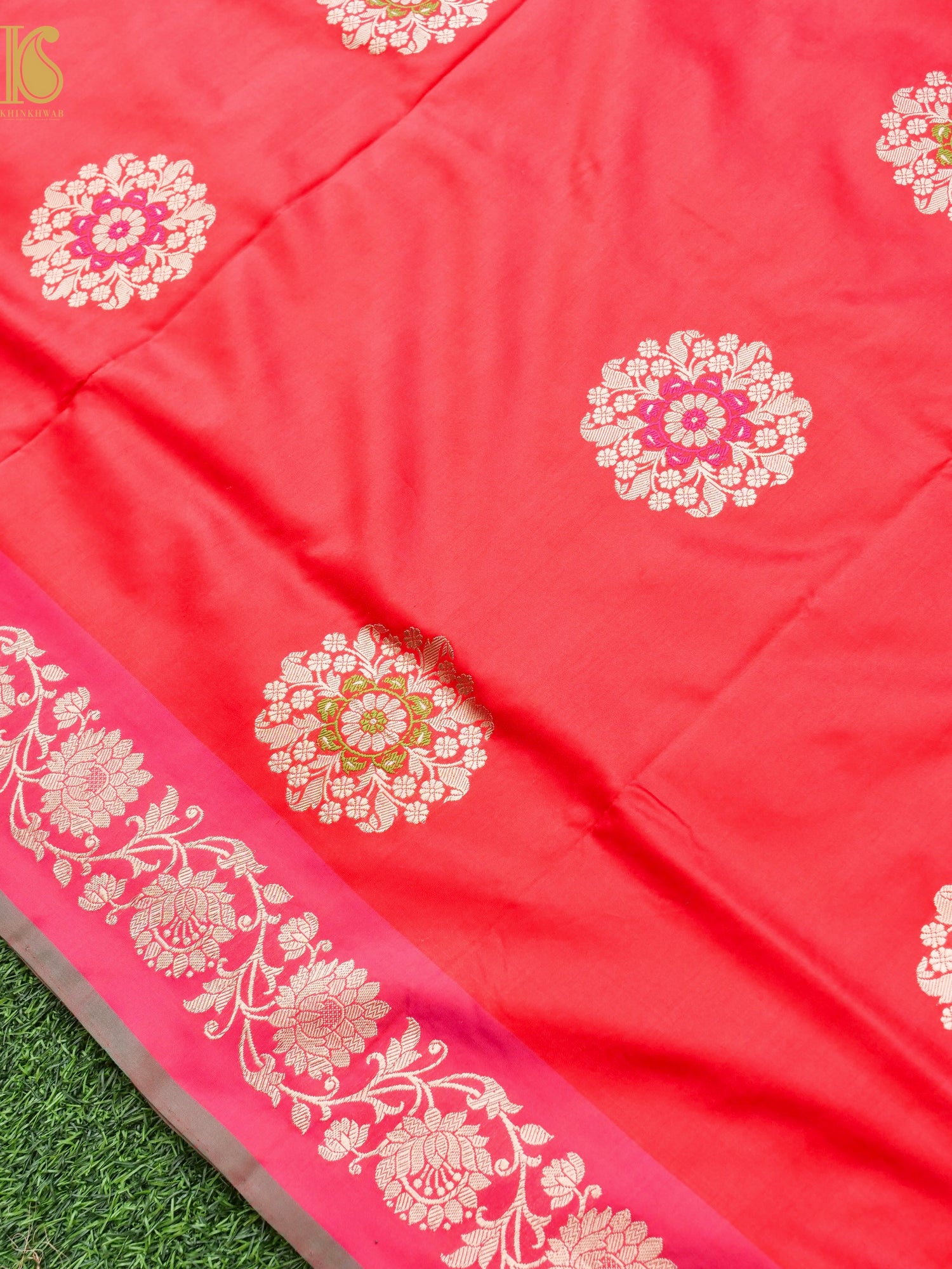 Banarasi Handloom Pure Katan Silk Kadwa Saree