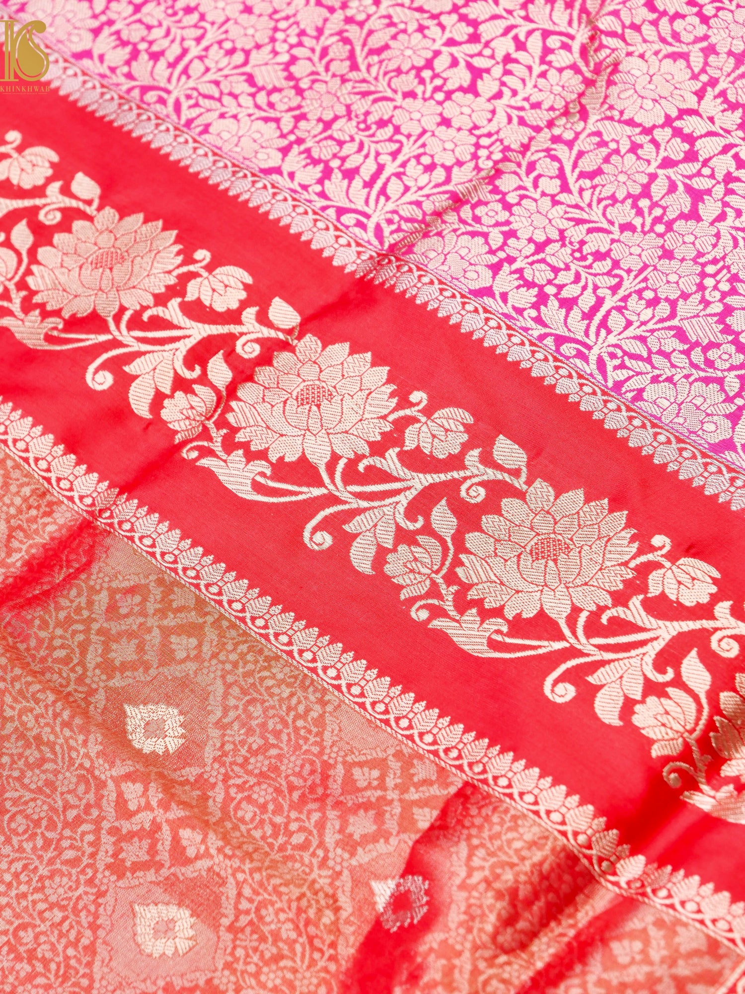 Banarasi Handloom Pure Katan Silk Kadwa Saree