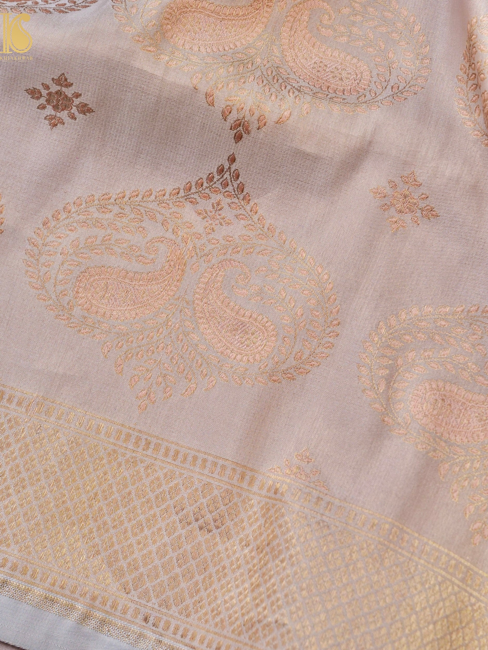 Handloom Banarasi Katan Silk Zari Vasket Saree