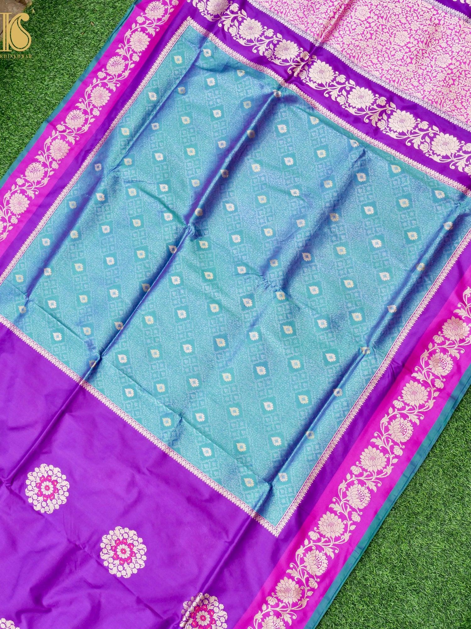 Banarasi Handloom Pure Katan Silk Kadwa Saree