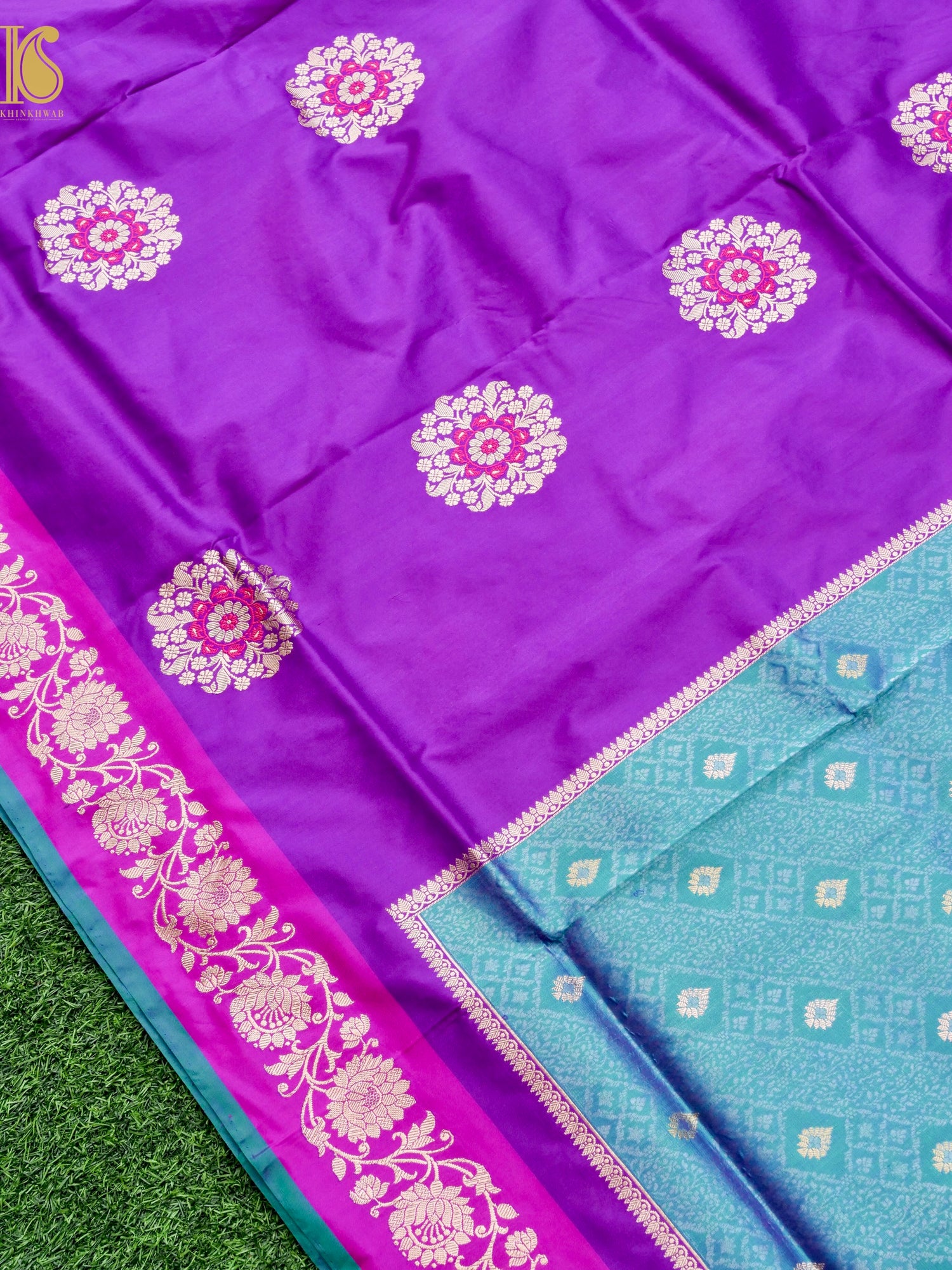 Banarasi Handloom Pure Katan Silk Kadwa Saree