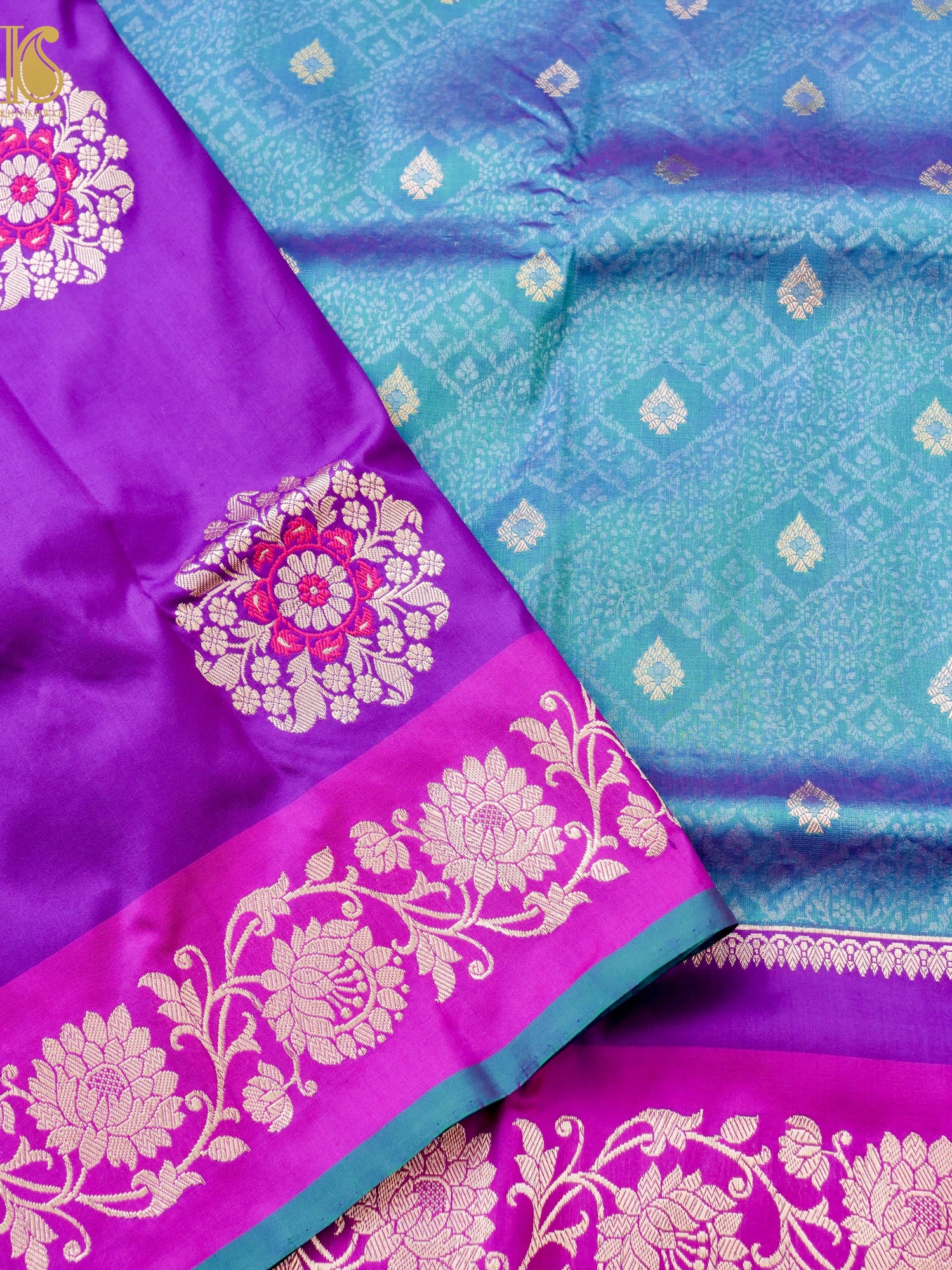 Banarasi Handloom Pure Katan Silk Kadwa Saree