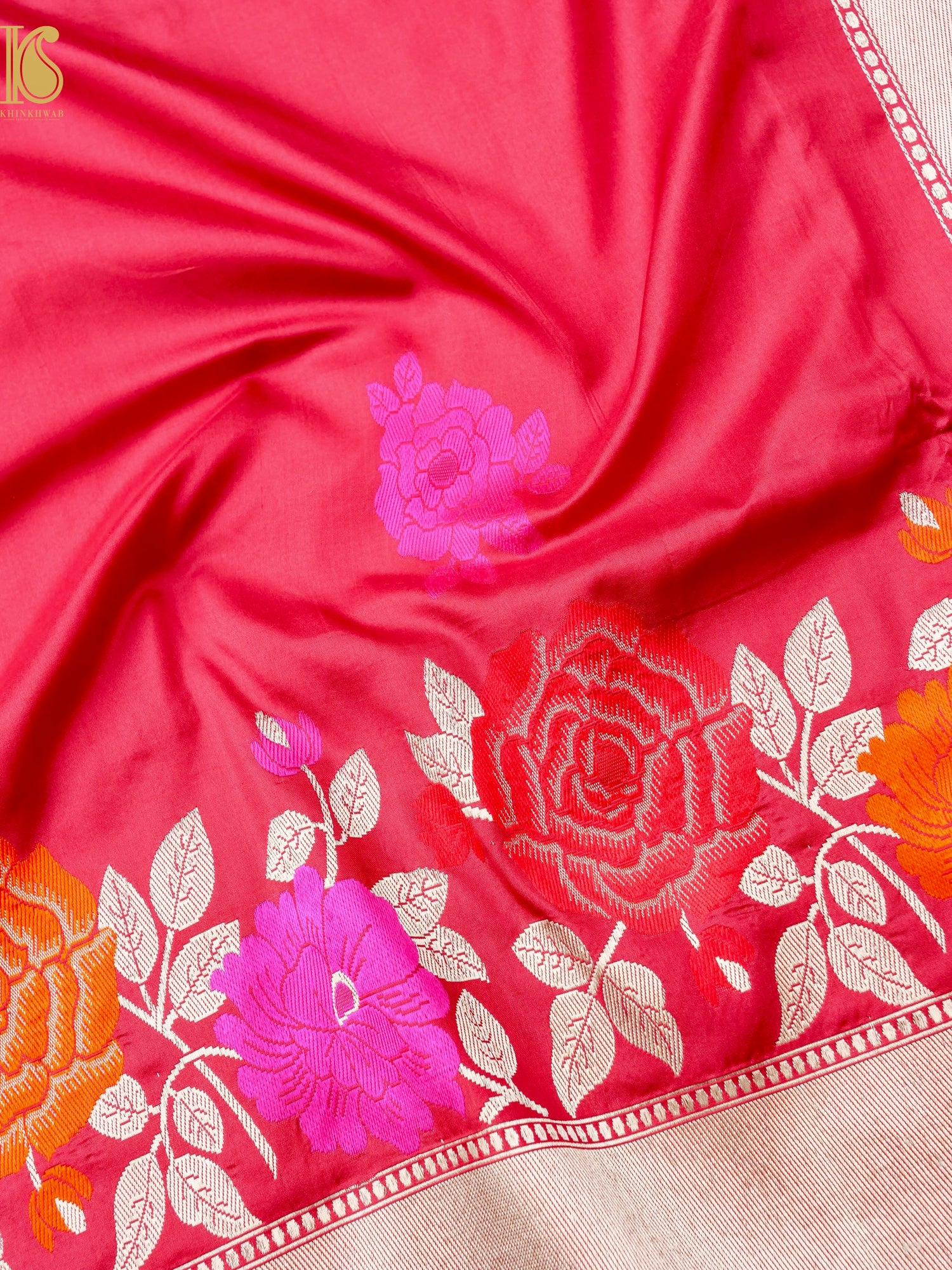 Banarasi Handloom Pure Katan Silk Kadwa Saree