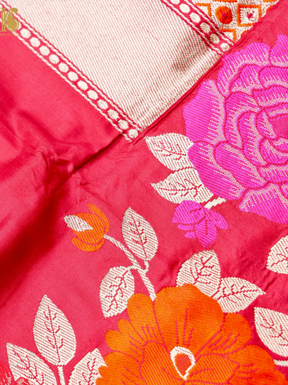 Banarasi Handloom Pure Katan Silk Kadwa Saree