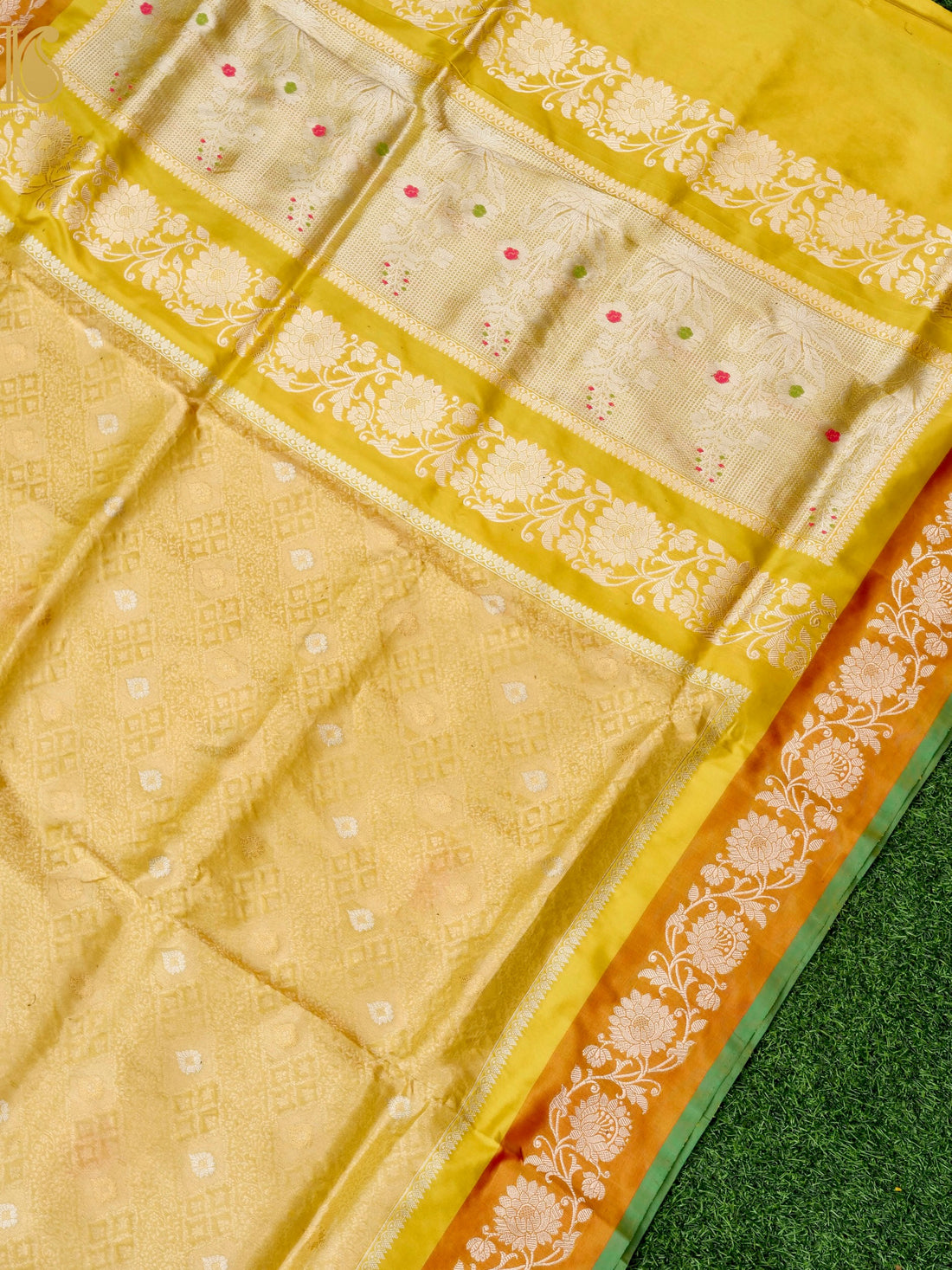 Banarasi Handloom Pure Katan Silk Kadwa Saree