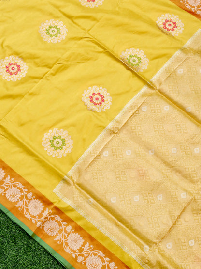 Banarasi Handloom Pure Katan Silk Kadwa Saree