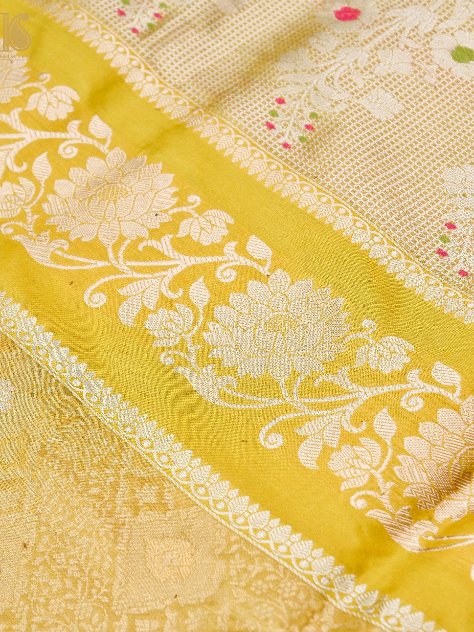 Banarasi Handloom Pure Katan Silk Kadwa Saree