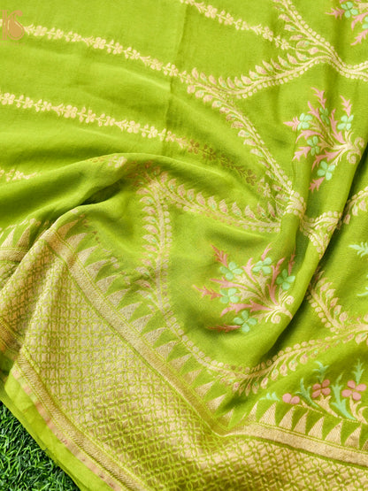 Banarasi Georgette Dupatta with Meenakari