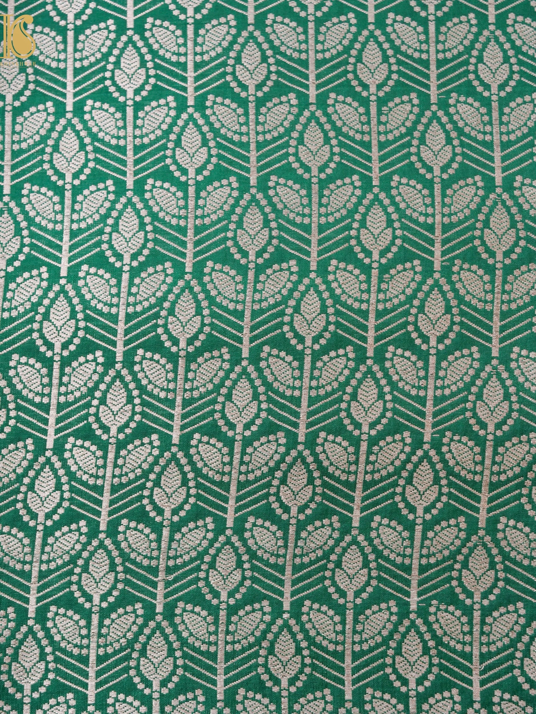 Handloom Pure Brocade Banarasi Fabric