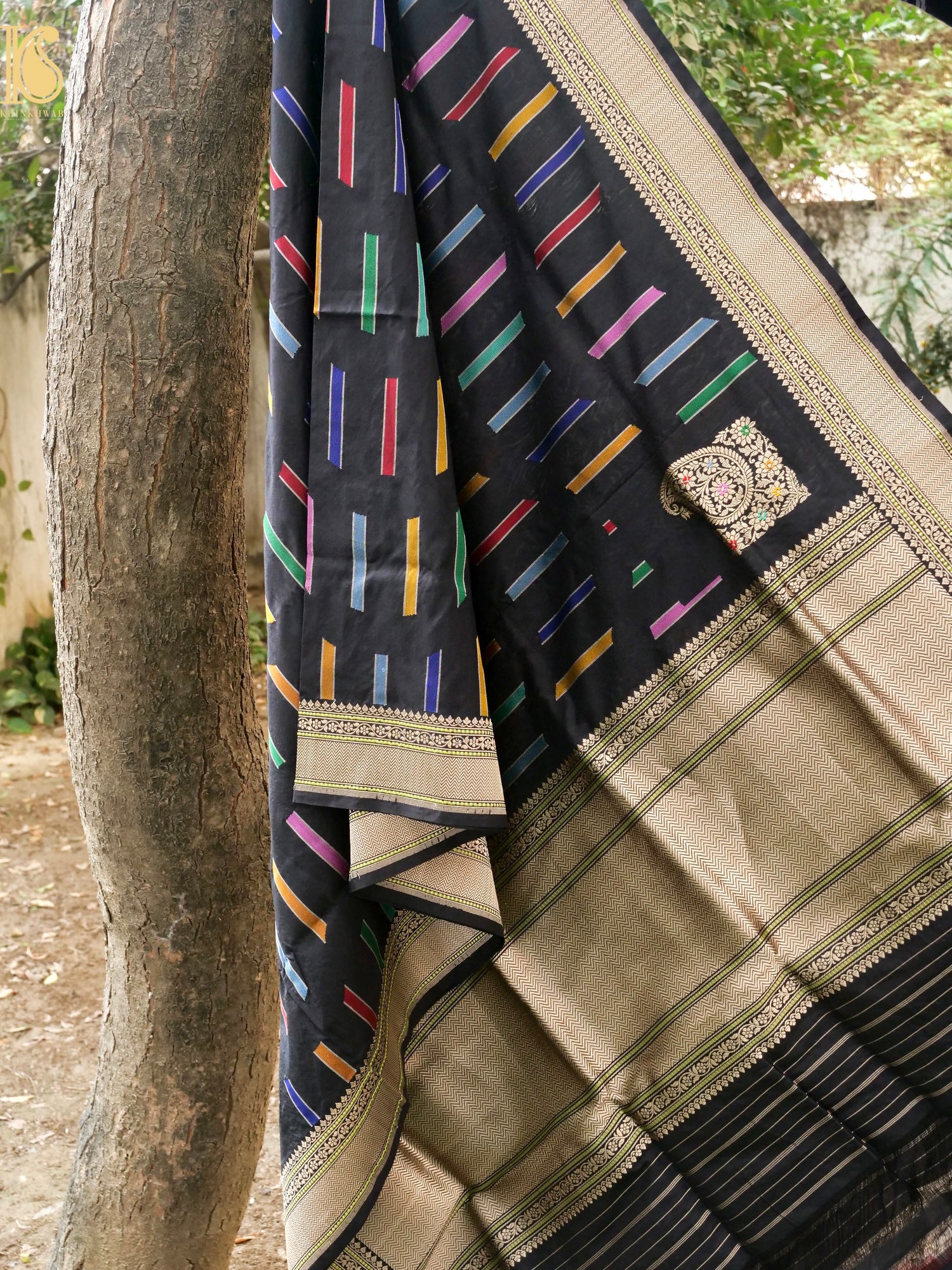 Handwoven Banarasi Katan Silk Kadwa Dupatta