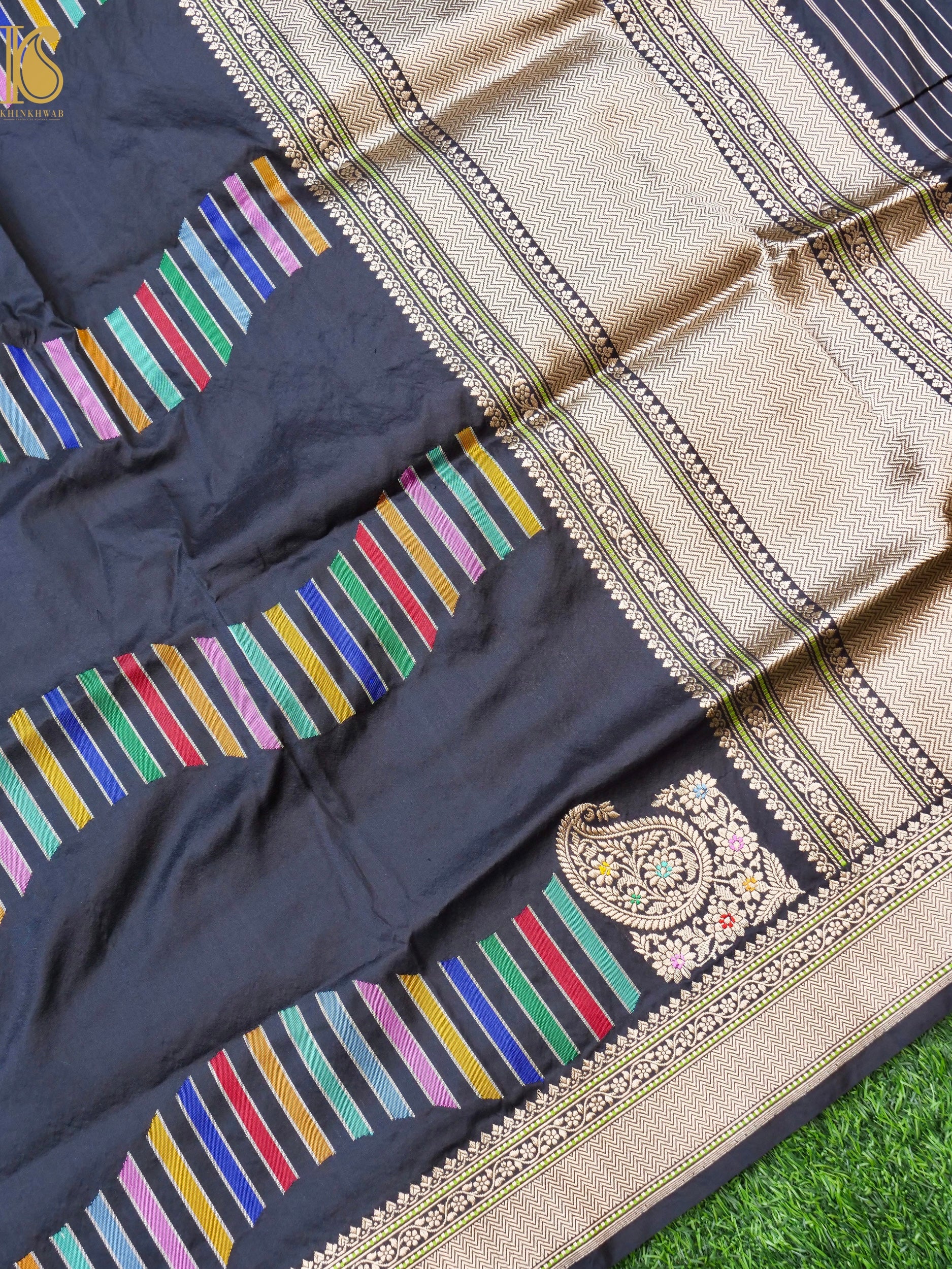 Handwoven Banarasi Katan Silk Kadwa Dupatta