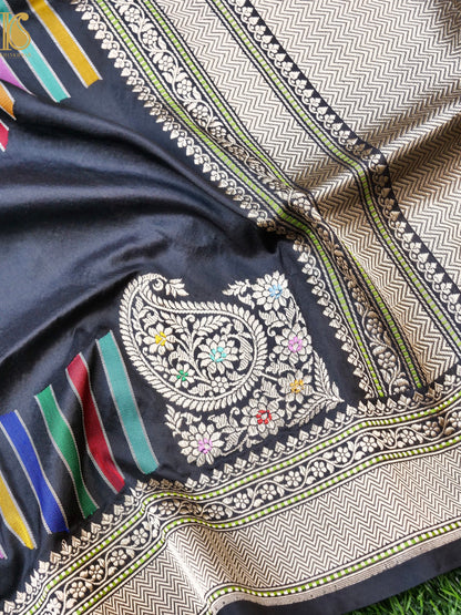 Handwoven Banarasi Katan Silk Kadwa Dupatta