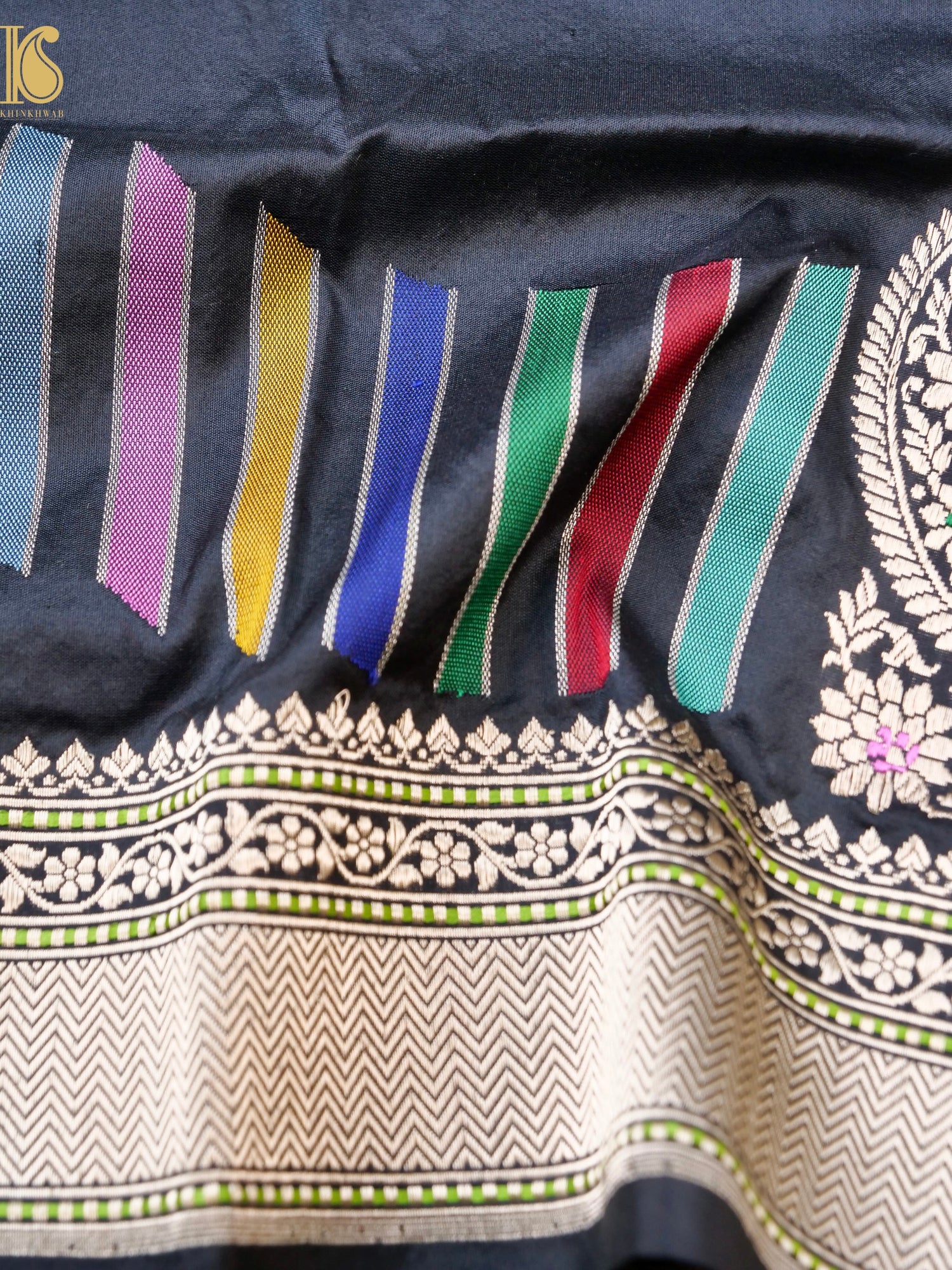 Handwoven Banarasi Katan Silk Kadwa Dupatta