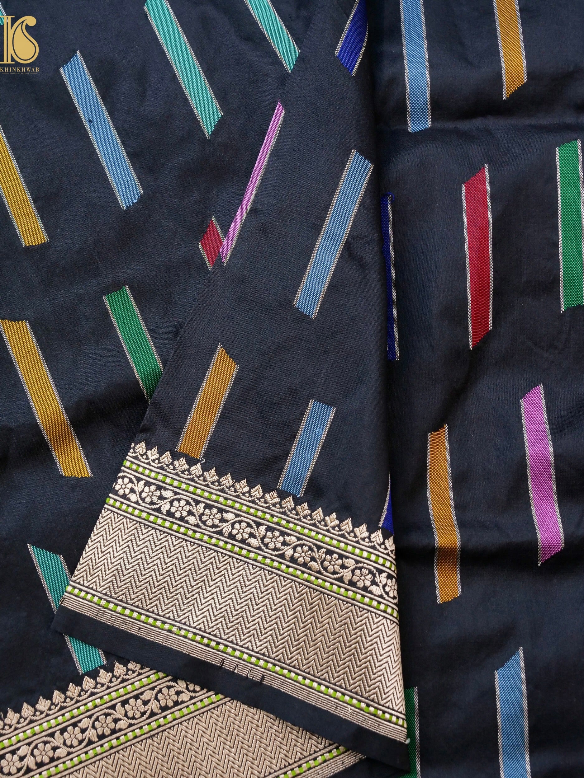 Handwoven Banarasi Katan Silk Kadwa Dupatta