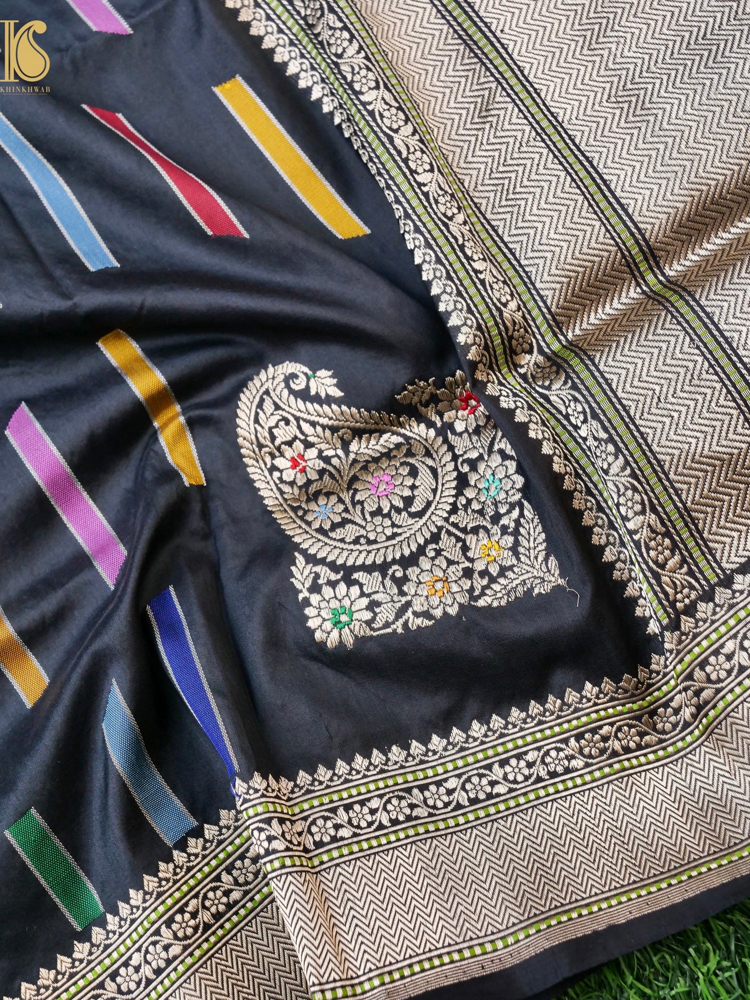 Handwoven Banarasi Katan Silk Kadwa Dupatta