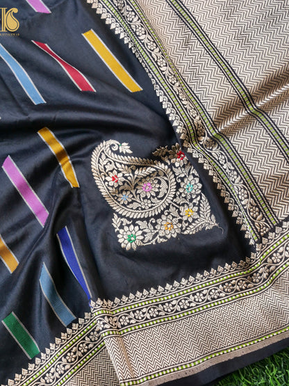 Handwoven Banarasi Katan Silk Kadwa Dupatta