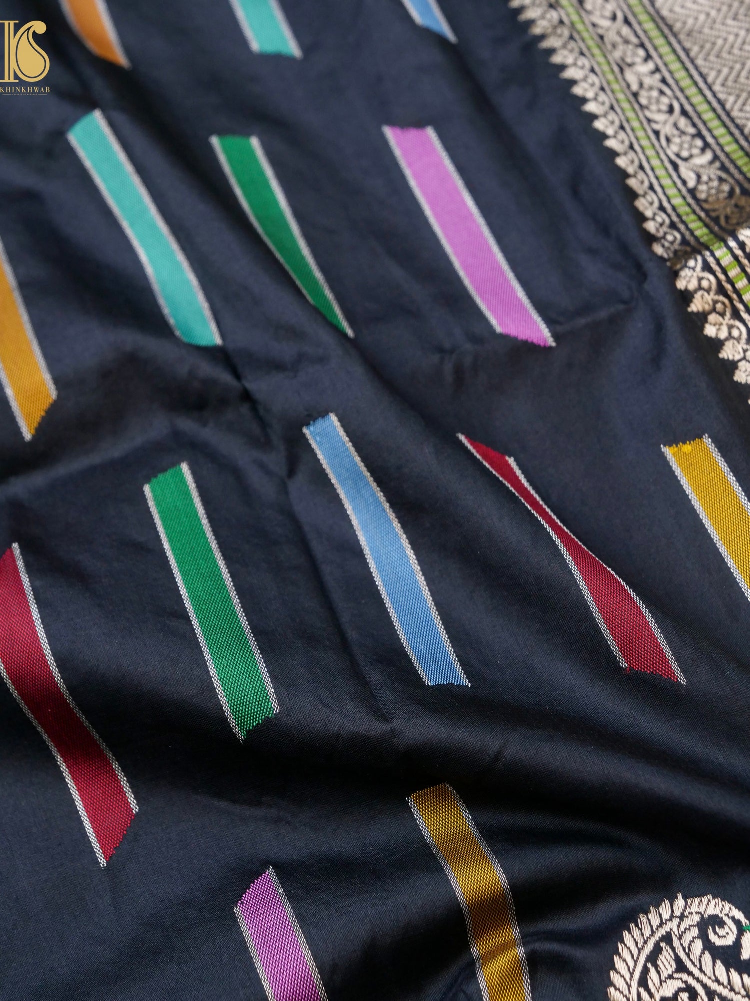 Handwoven Banarasi Katan Silk Kadwa Dupatta