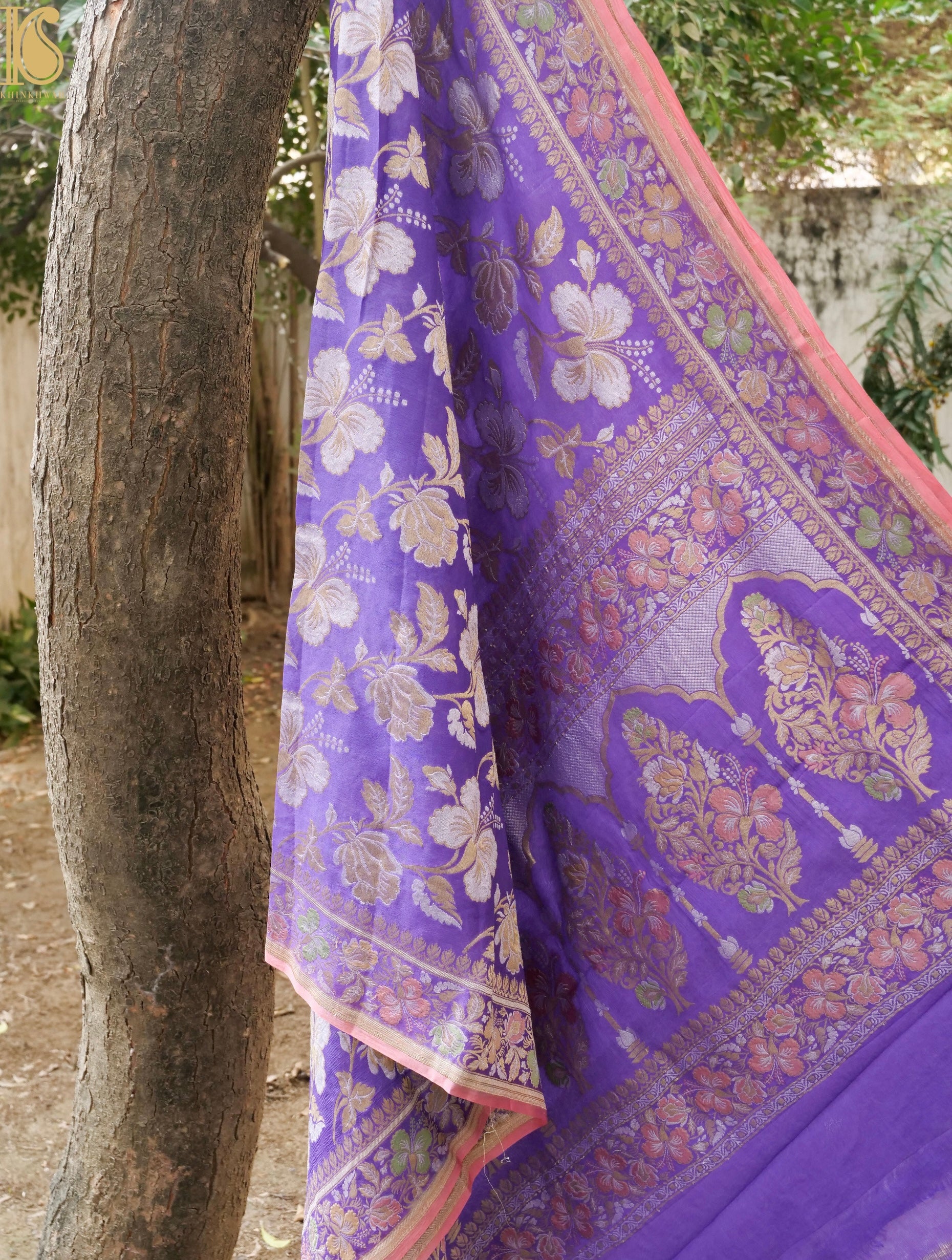 Georgette Banarasi Dahlia Dupatta