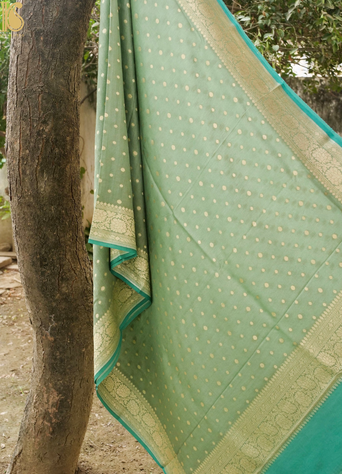 Handwoven Banarasi Moonga Silk Dupatta