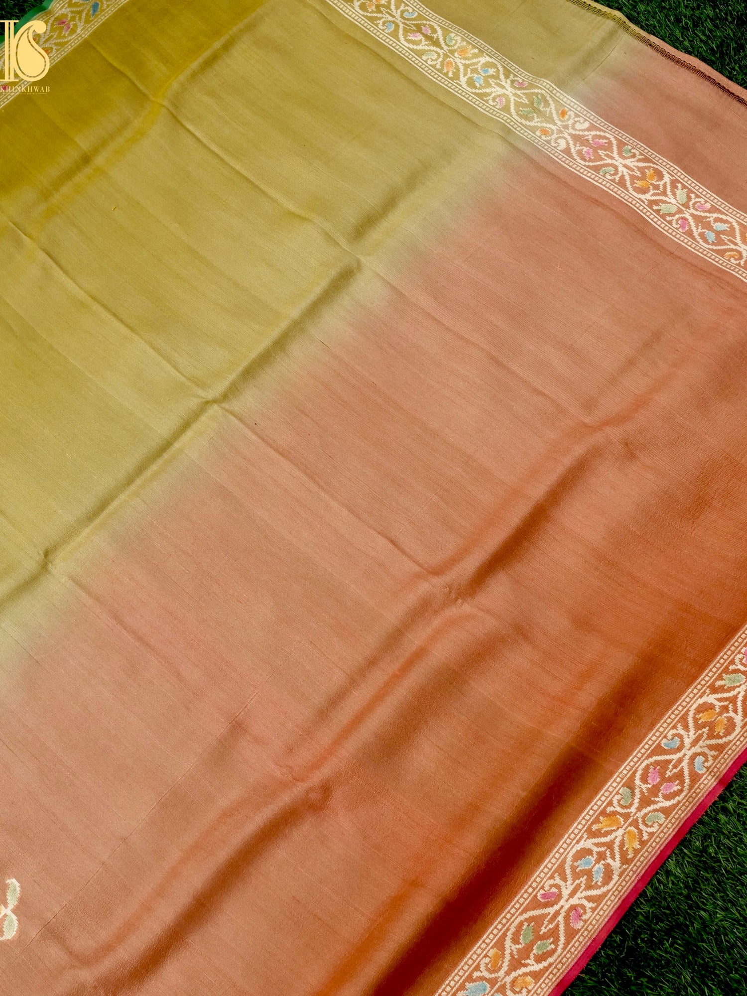 Pure Tussar Georgette Handloom Banarasi Turkish Dupatta